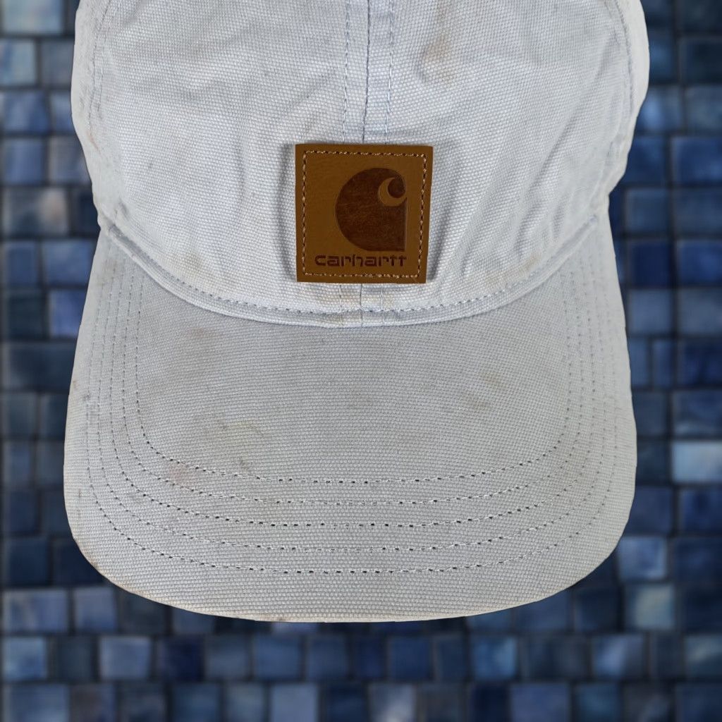 Carhartt VINTAGE Carhartt Force 102427 Women's Odessa Cap Light Blue Canvas Adjustable READ Size ONE SIZE - 1 Thumbnail