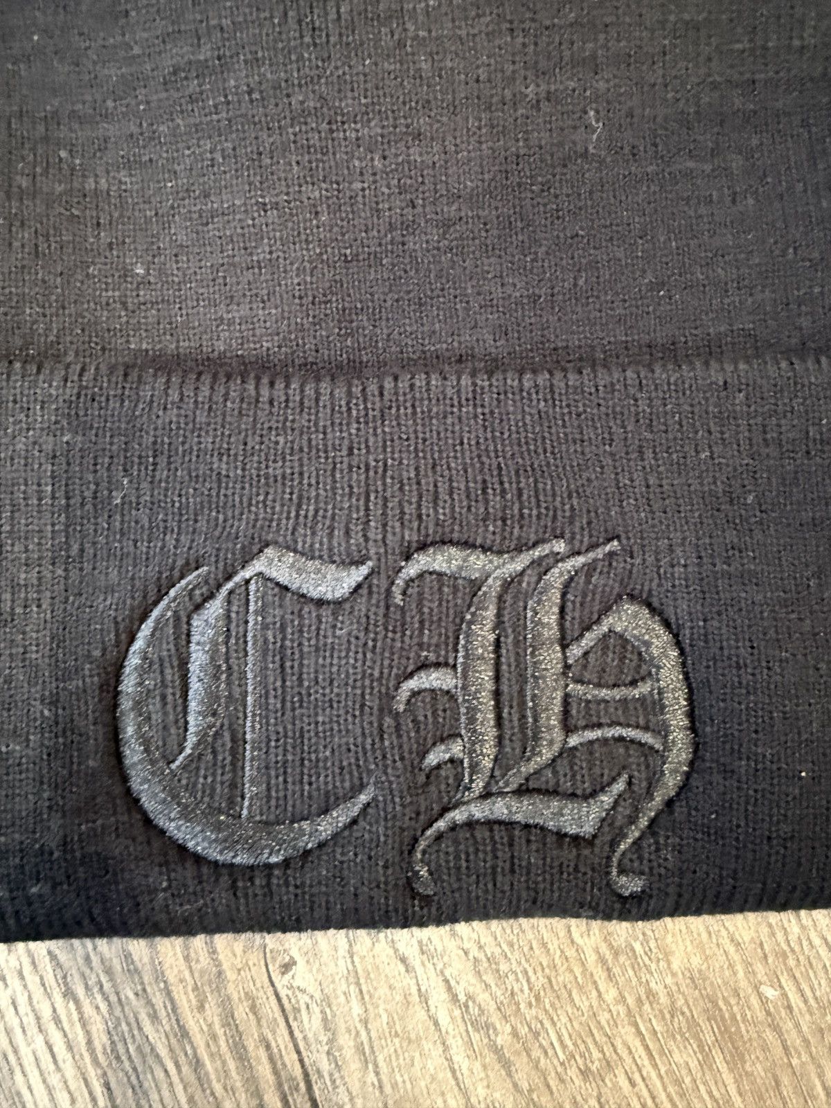 Chrome Hearts Chrome Hearts Black Embroidered Beanie Size ONE SIZE - 2 Thumbnail