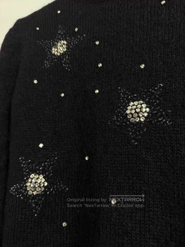 Saint Laurent Paris Saint Laurent Paris Black High-neck Rhinestone Starry Moha Size US S / EU 44-46 / 1 - 3 Thumbnail
