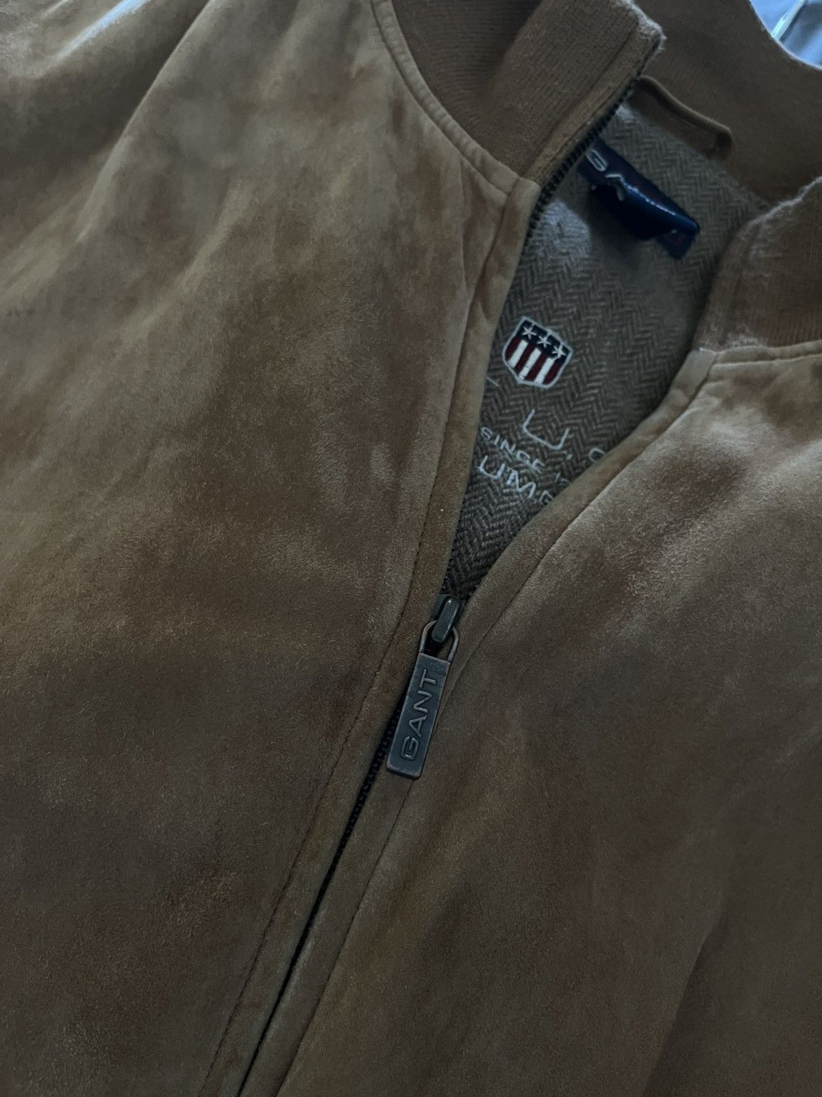Gant GANT suede leather jacket park avenue lumber jacket Size US XL / EU 56 / 4 - 6 Thumbnail