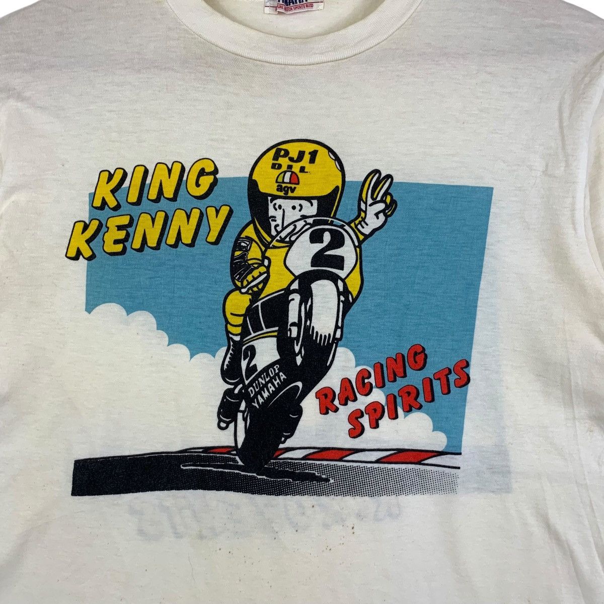 Marlboro Vintage 80’ YAMAHA KENNY ROBERT Marlboro Racing Tee Shirt Size US S / EU 44-46 / 1 - 3 Thumbnail
