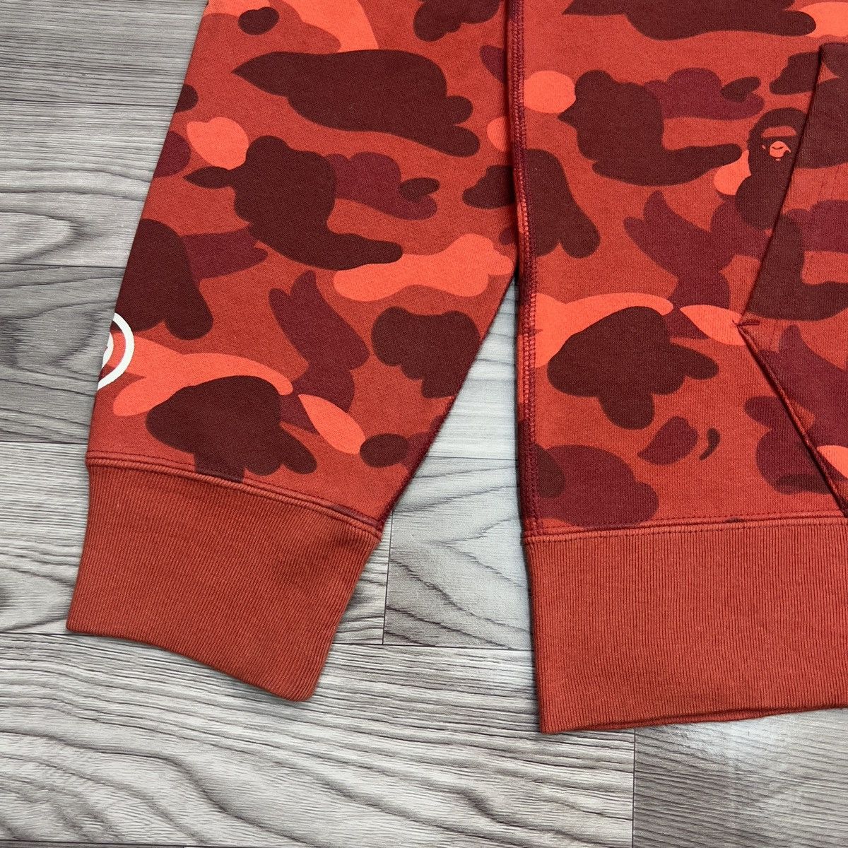 Bape Bape Red Camo Shark Full Zip Hoodie Size US XL / EU 56 / 4 - 18 Thumbnail
