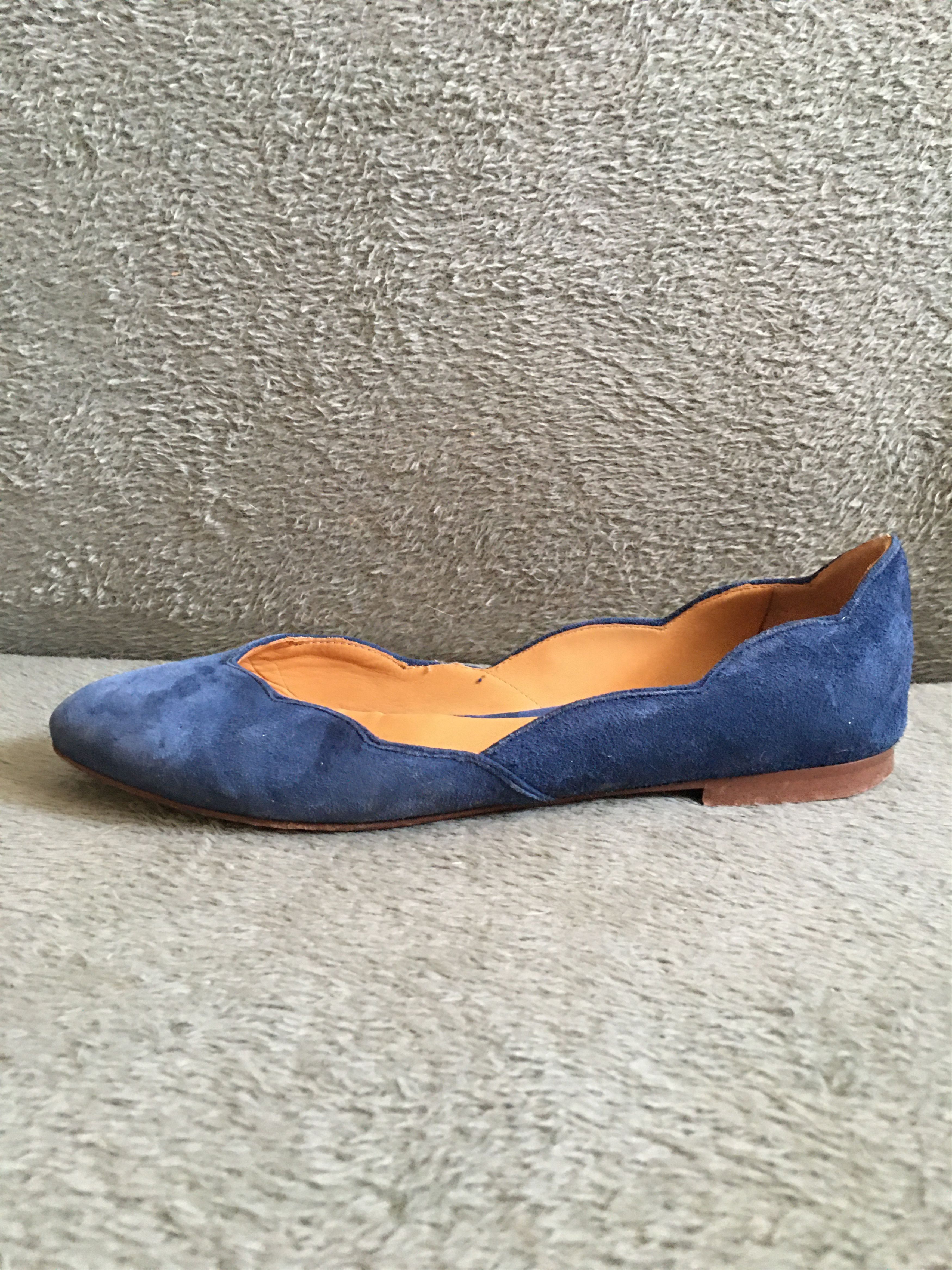 Sezane Sezane Blue Suede Flats Shoes EU 39 Size US 9 / IT 39 - 6 Thumbnail