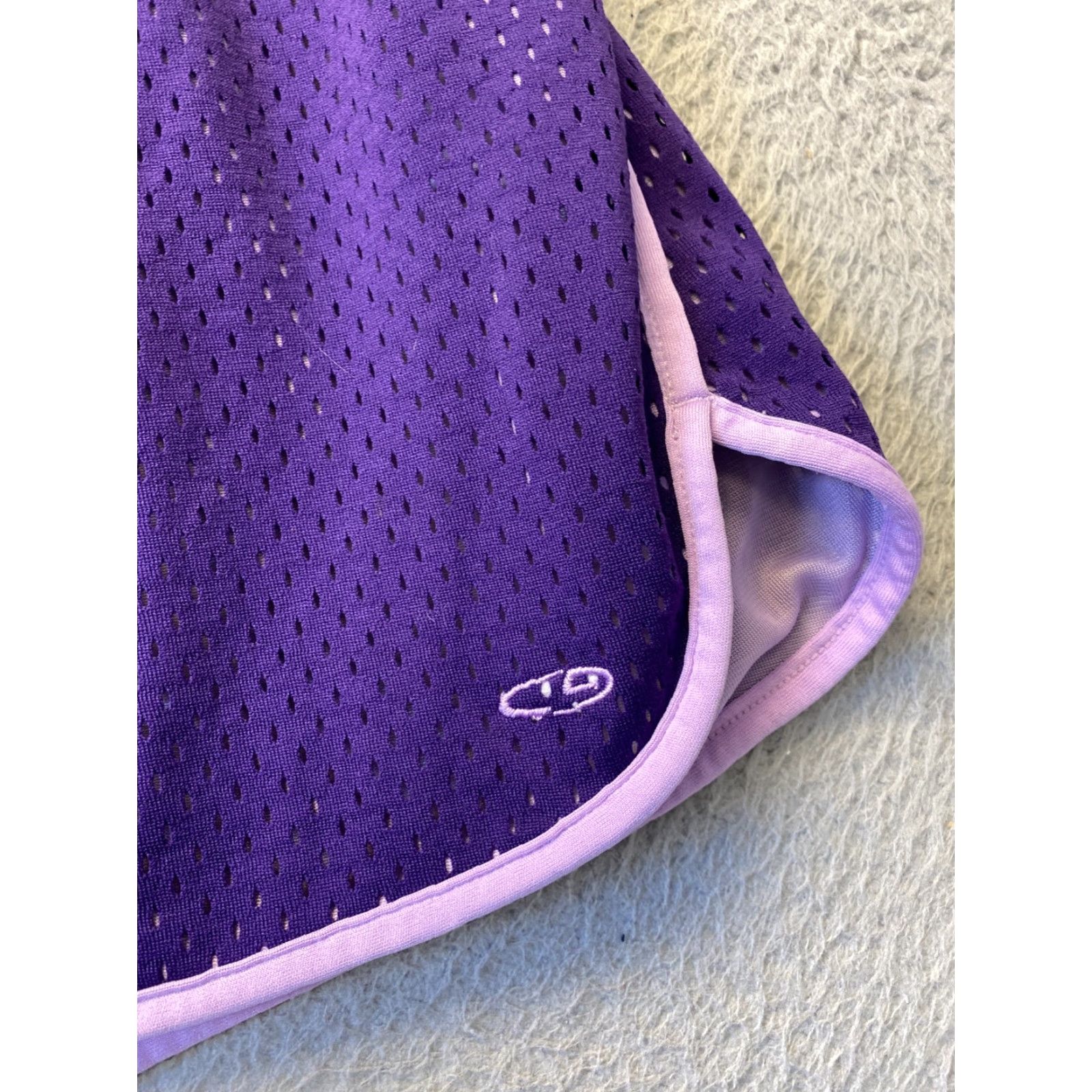 Champion Champion Duo Dry Womens Shorts Sz XL Purple Mid Rise 49-57 Size 40" / US 18 - 2 Thumbnail