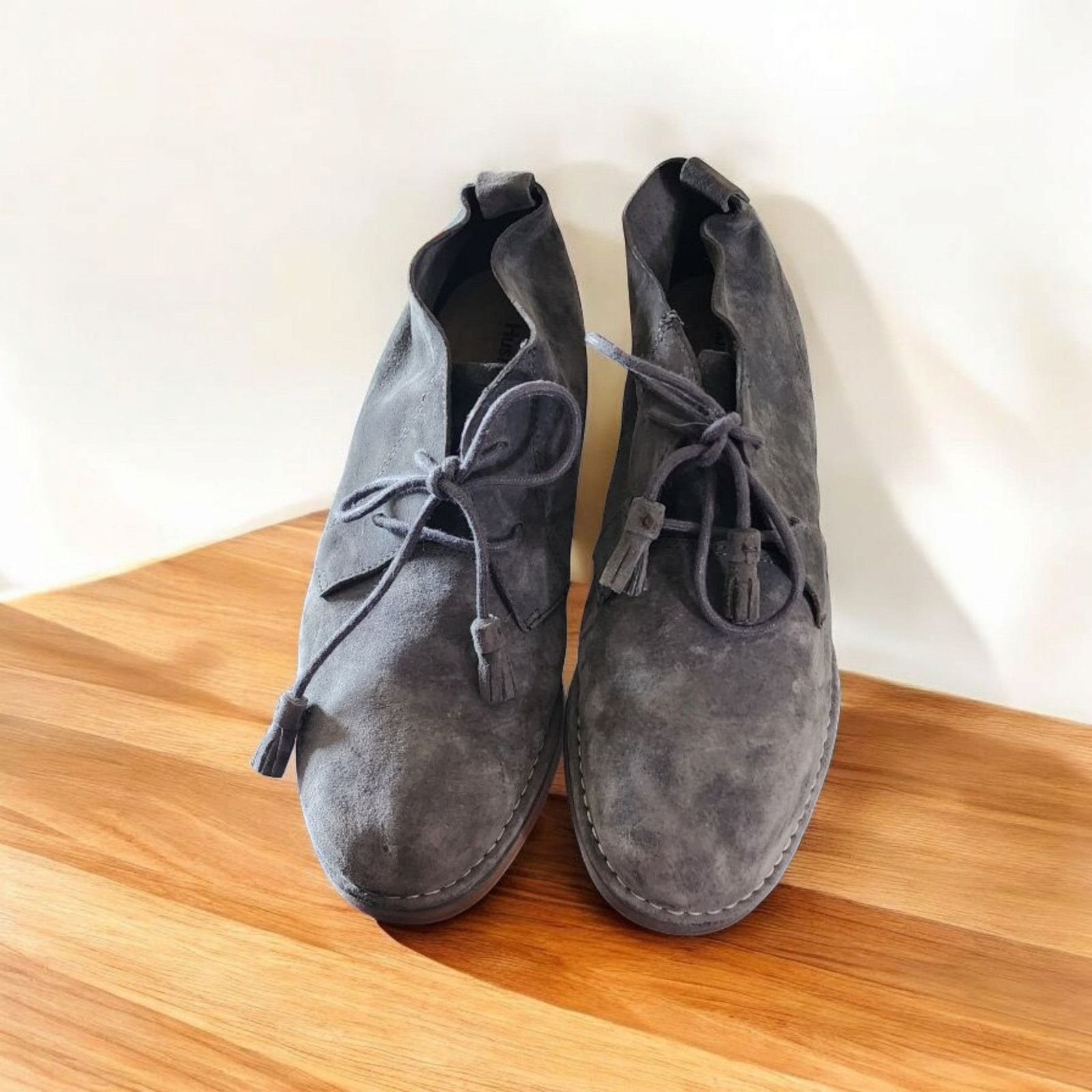 Hush Puppies Hush Puppies Womens 10 Moyen Chukka Gray Leather Casual Size US 10 / IT 40 - 1 Thumbnail