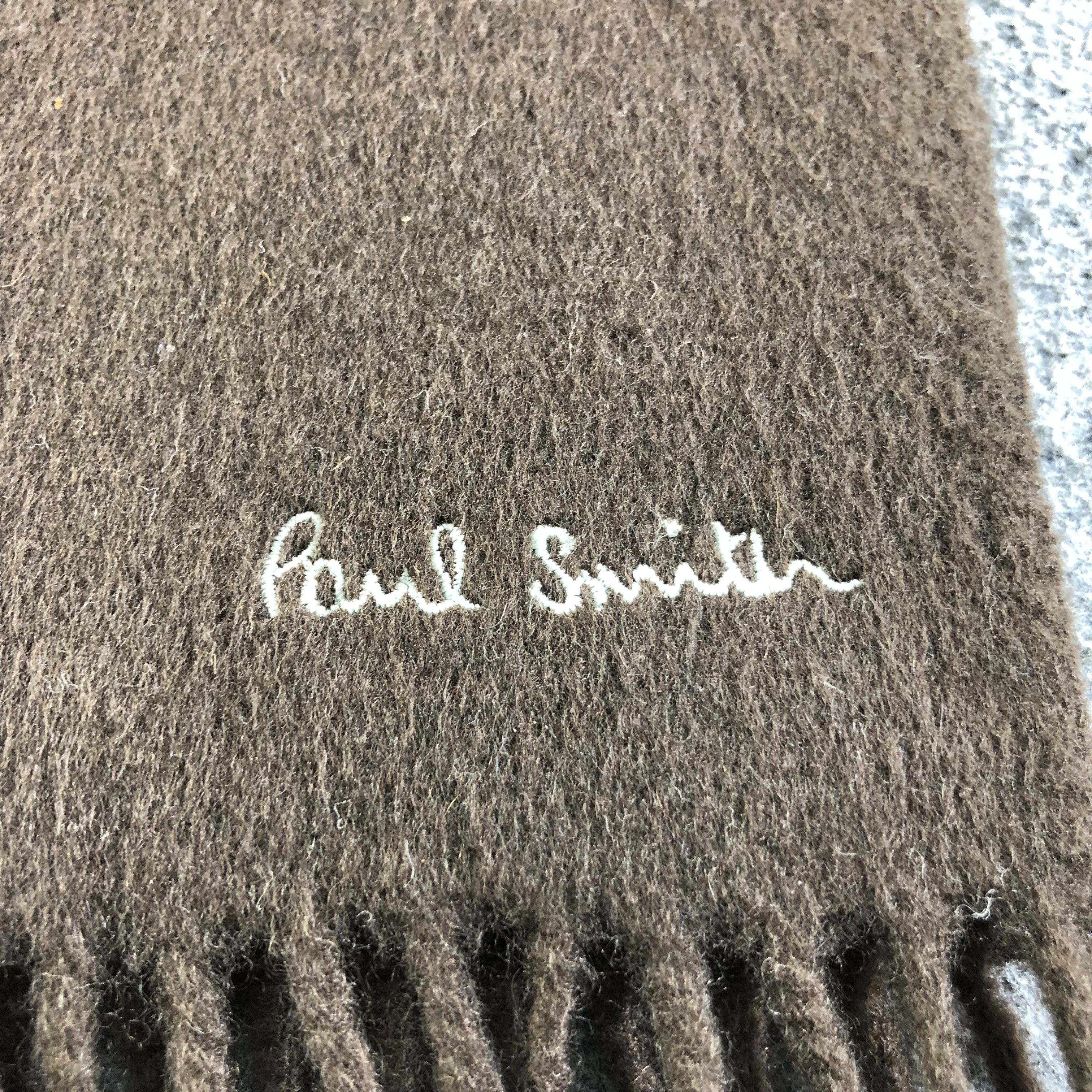 Paul Smith Paul Smith Plain Cashmere Scarf Muffler V1947 Size ONE SIZE - 4 Thumbnail