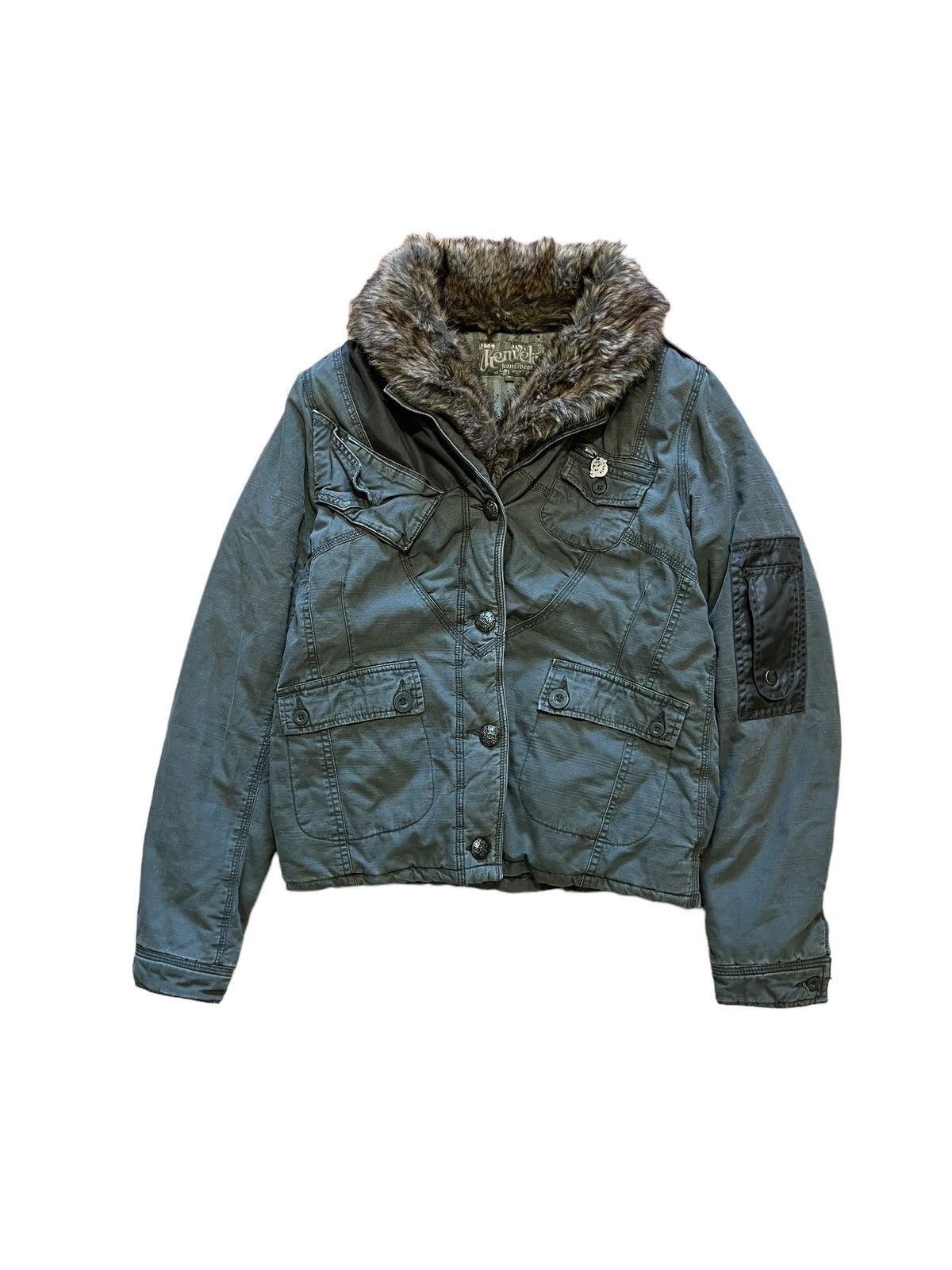 If Six Was Nine × Japanese Brand × Vintage Vintage bomber jacket fur 90s japan style y2k Size M / US 6-8 / IT 42-44 - 1 Thumbnail