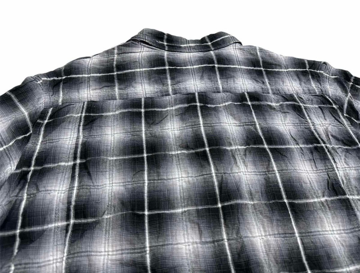 Issey Miyake × Japanese Brand × Tete Homme 🔥Vintage Tete Homme By Issey Miyake Plaid Rayon Shirt Size US L / EU 52-54 / 3 - 6 Thumbnail