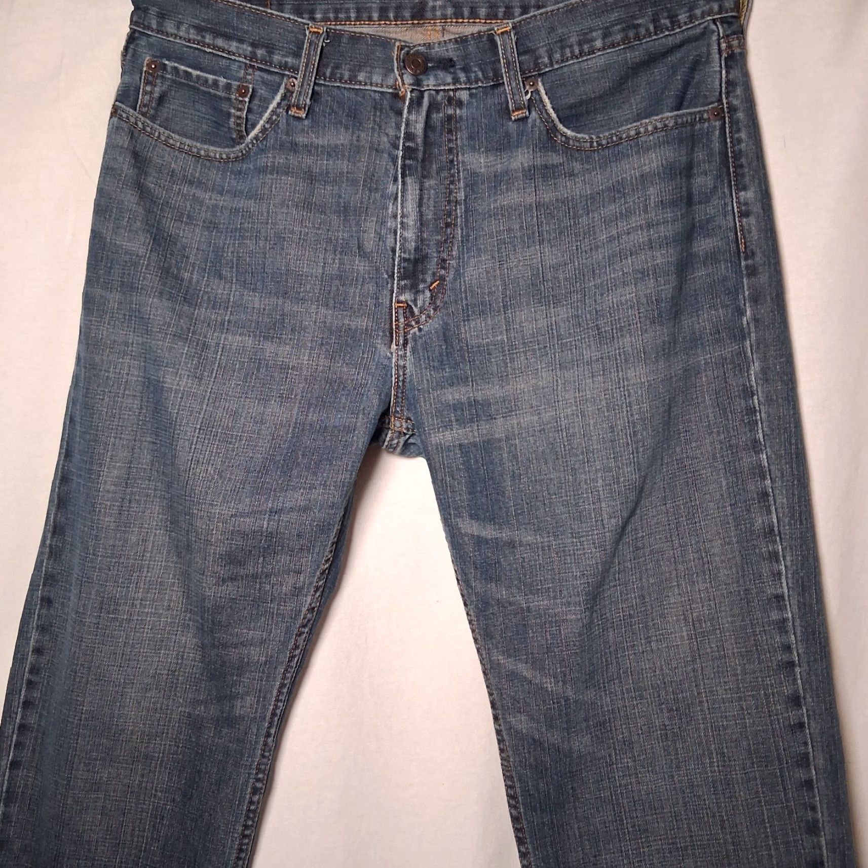 Levi's VINTAGE Levi's 559 Jeans 36x29 Men Medium Wash Blue Distressed Work Pants Levi's 559 Straight 5-Pocket Denim Denim Regular Mens Size US 36 / EU 52 - 3 Thumbnail