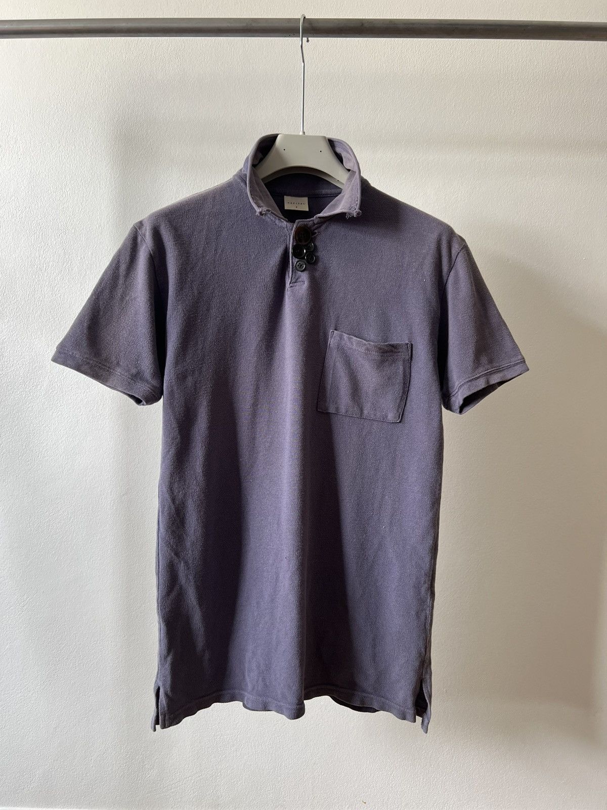 Kapital Faded Vintage Kapital Polo Tshirt Distressed Grunge Size US S / EU 44-46 / 1 - 3 Thumbnail