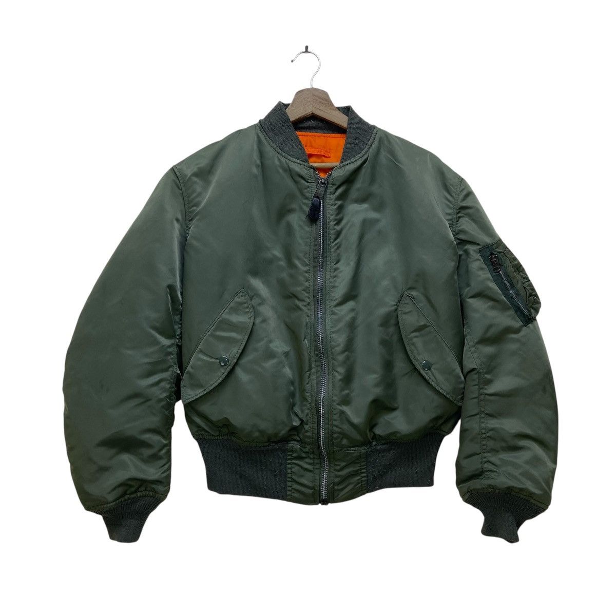 Alpha Industries Vintage Alpha Industries MA-1 Bomber Flight Jacket Size US M / EU 48-50 / 2 - 1 Thumbnail