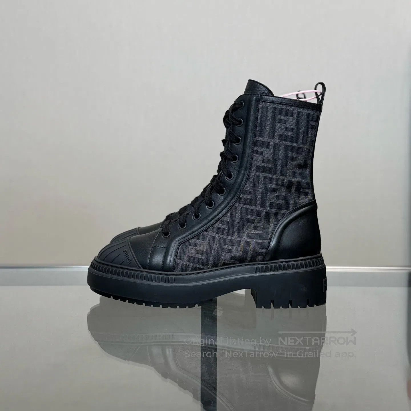 Fendi FENDI Double F Old Age Full Print Zippered Martin Boots Size US 8.5 / IT 38.5 - 5 Thumbnail
