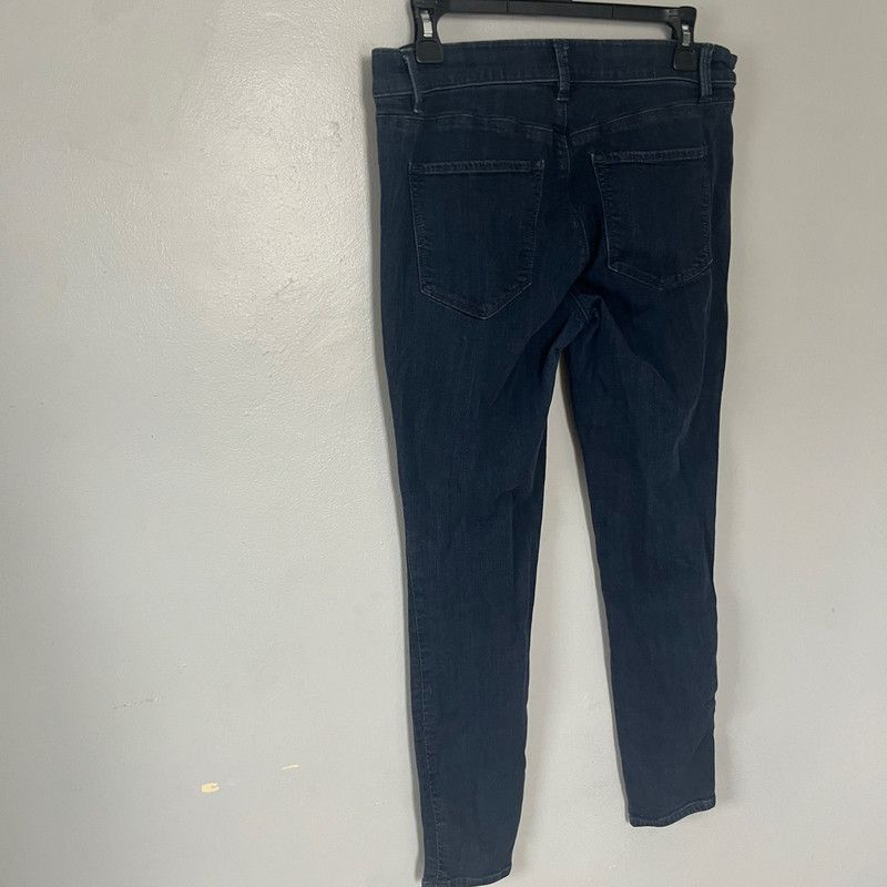 Ann Taylor Ann Taylor Women's Skinny Ankle Modern Fit Jeans Dark Blue 8 Size 32" / US 10 / IT 46 - 2 Thumbnail