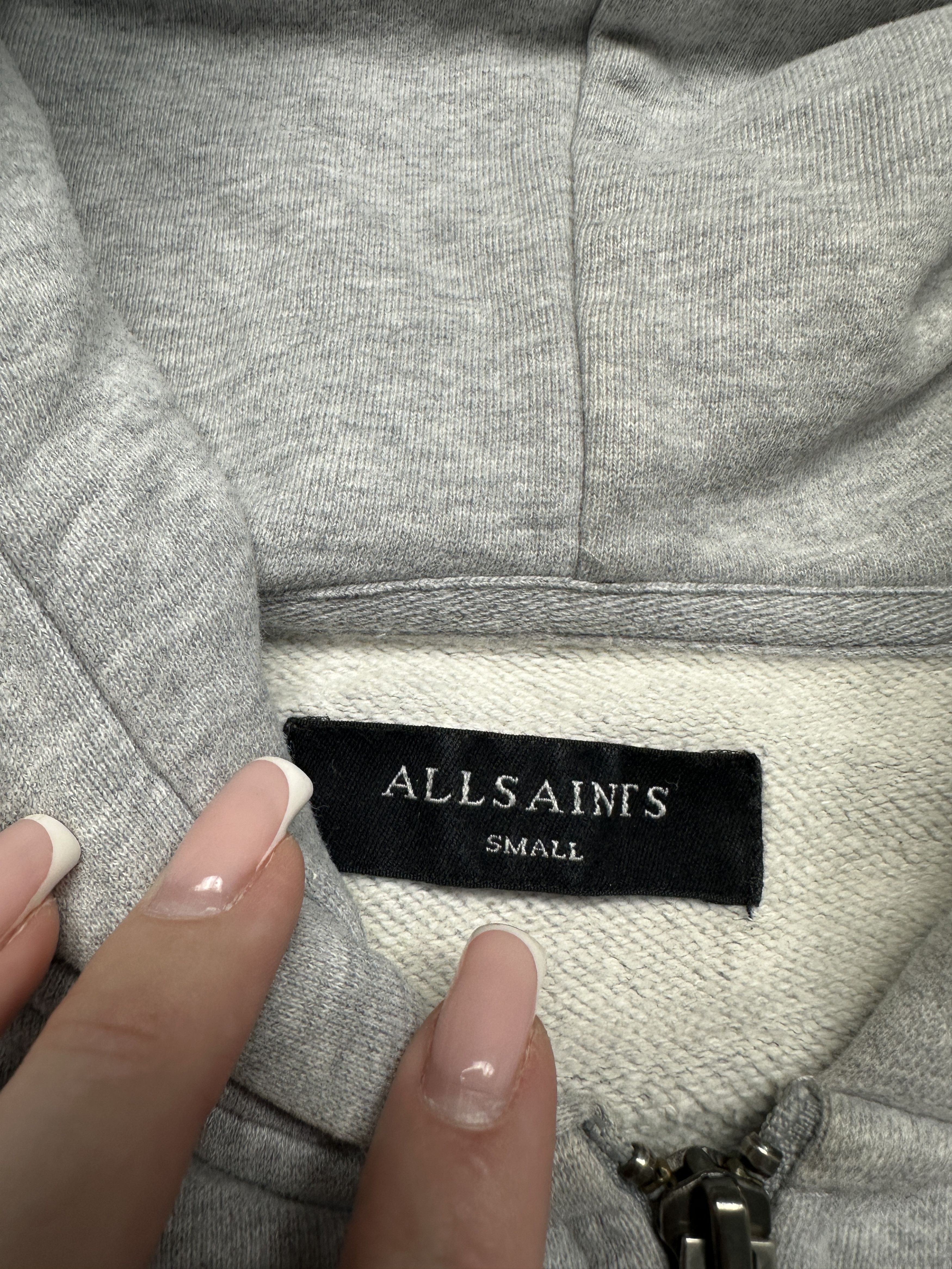 Allsaints Allsaints Mens Raven Full Zip Hoodie Size US S / EU 44-46 / 1 - 4 Thumbnail
