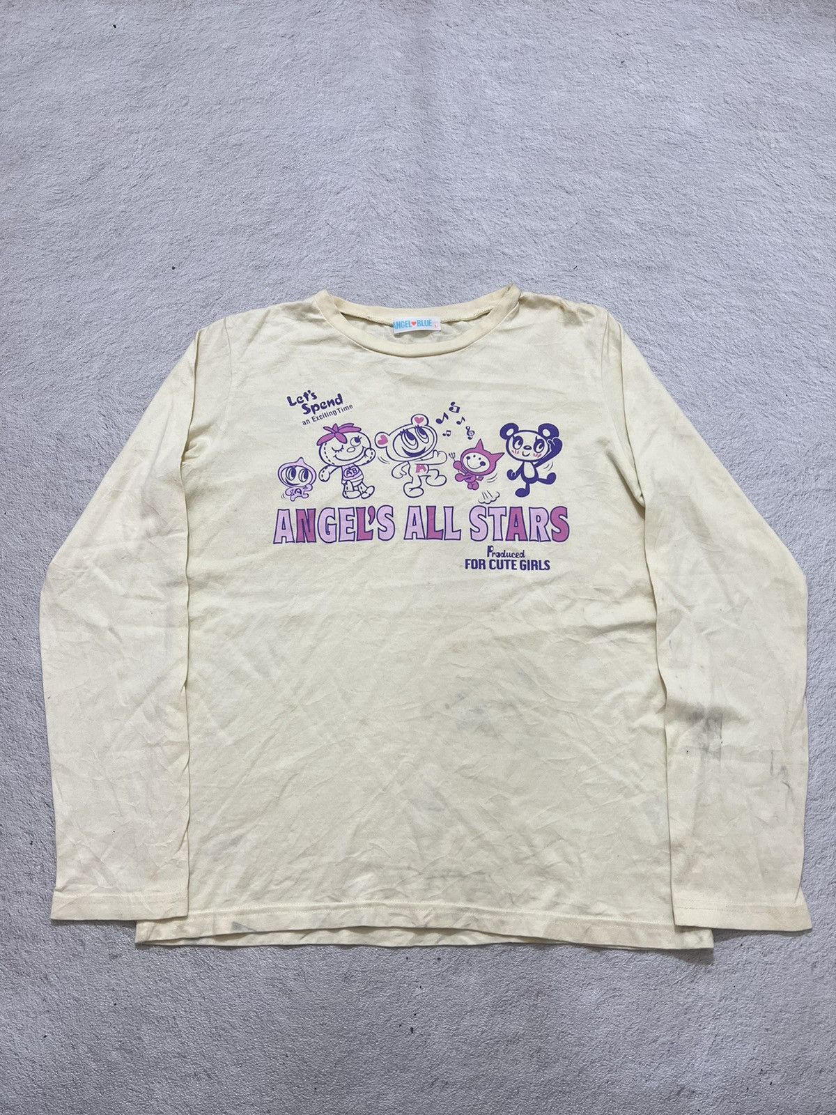 Hysteric Glamour × Undercover 2000s Angel Blue Japanese Cute Poem Ls Tee y2k Lgb Ifsix Size US S / EU 44-46 / 1 - 1 Thumbnail
