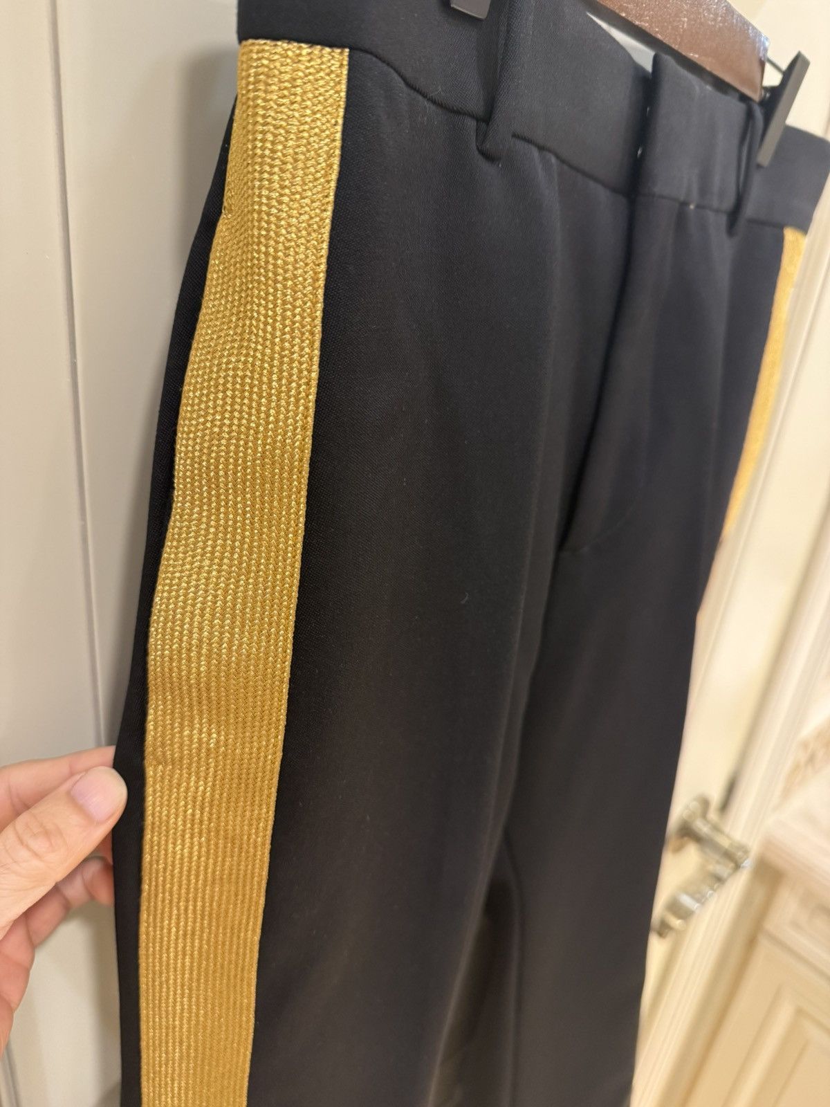 Alexander McQueen wool pants with gold stripes size48 Size US 31 - 14 Thumbnail