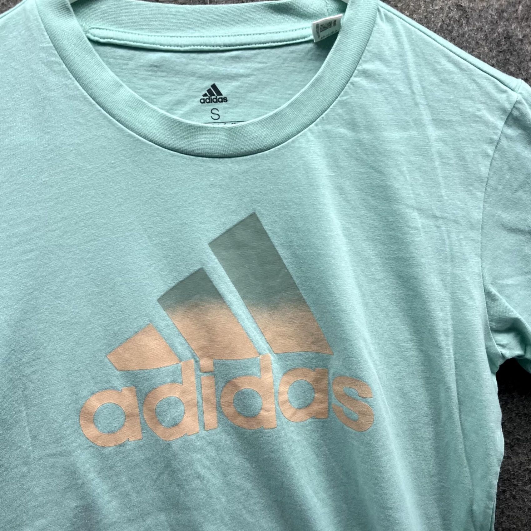 Adidas Adidas Shirt Women Small Blue Athletic Crewneck Trefoil Logo Ladies Tee Size S / US 4 / IT 40 - 2 Thumbnail