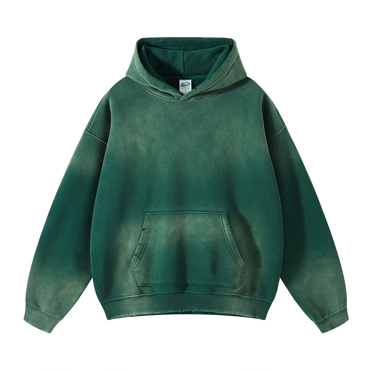 Japanese Brand × Vintage Washing Spray Dyeing Baggy Hoodie Design Size US XL / EU 56 / 4 - 1 Thumbnail