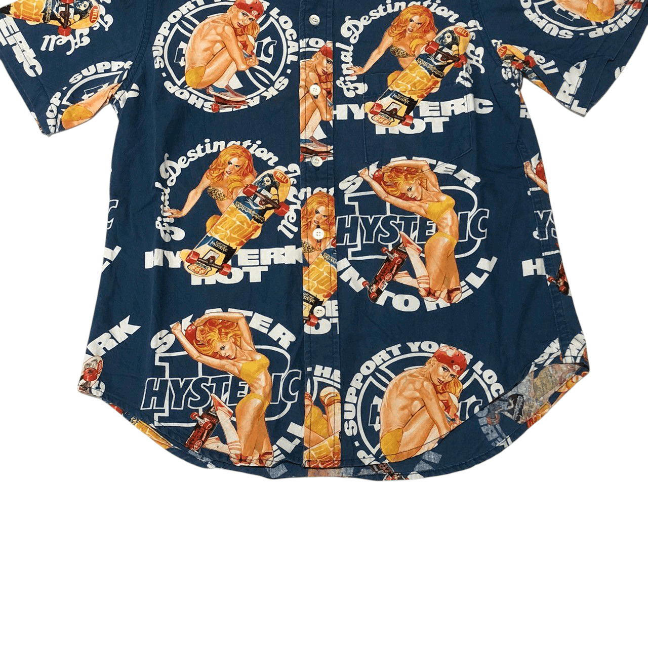 Hysteric Glamour Hysteric Glamour "Skater In To Hell" Vintage Shirt Size US S / EU 44-46 / 1 - 4 Thumbnail