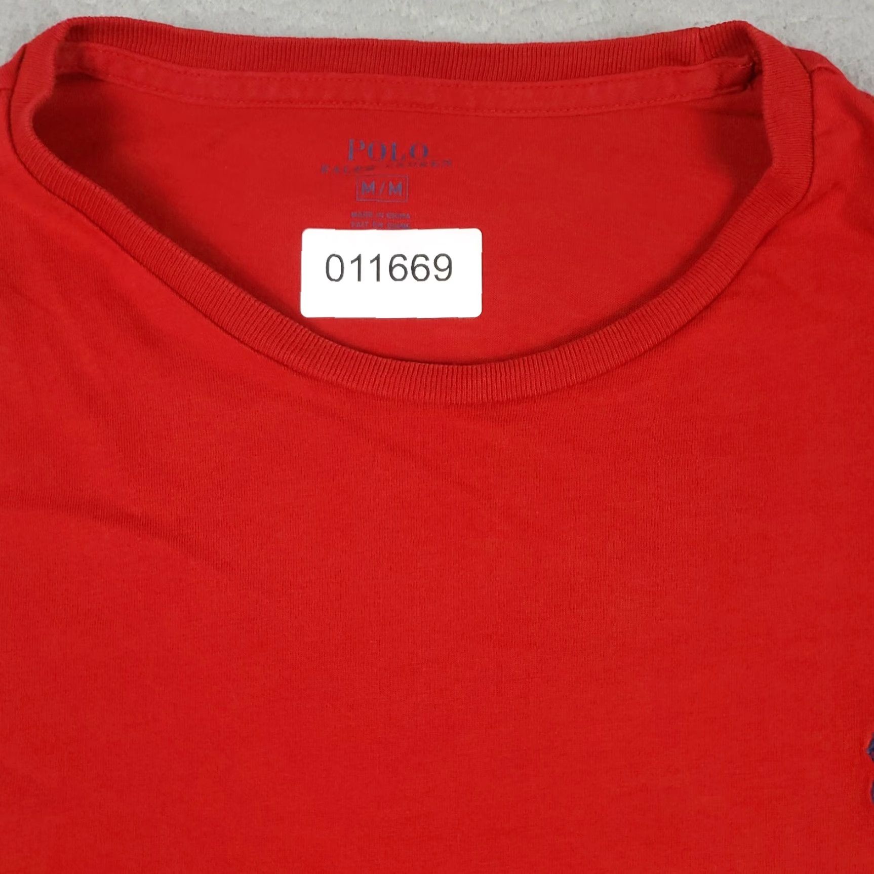 Polo Ralph Lauren Polo Ralph Lauren Shirt Mens M Red Blue Pony Casual Short Sleeve T-Shirt *STAINED Size US M / EU 48-50 / 2 - 2 Thumbnail