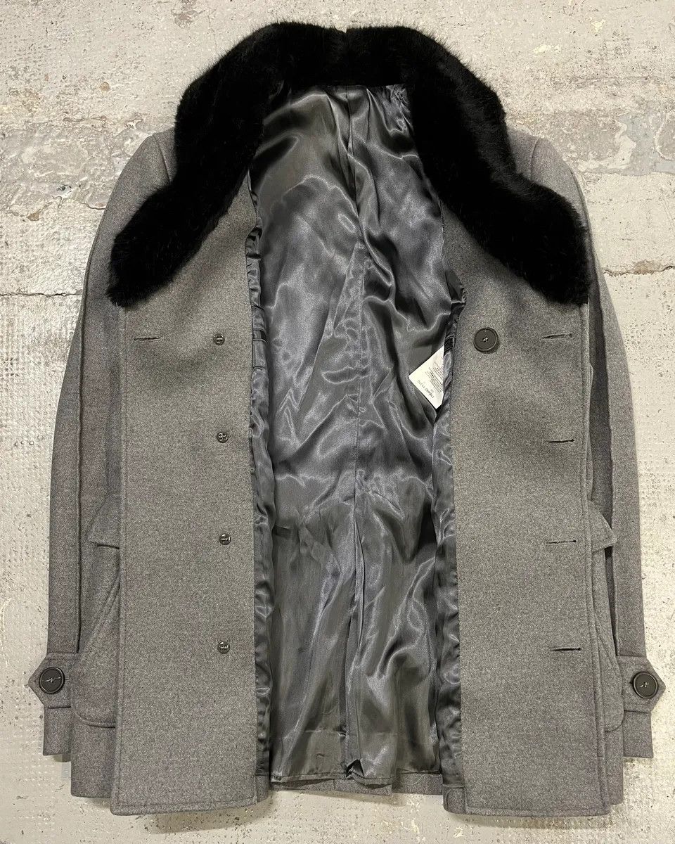 Emporio Armani AW2017 Emporio Armani Faux Fur Collar Grey Wool Coat Size US M / EU 48-50 / 2 - 8 Thumbnail