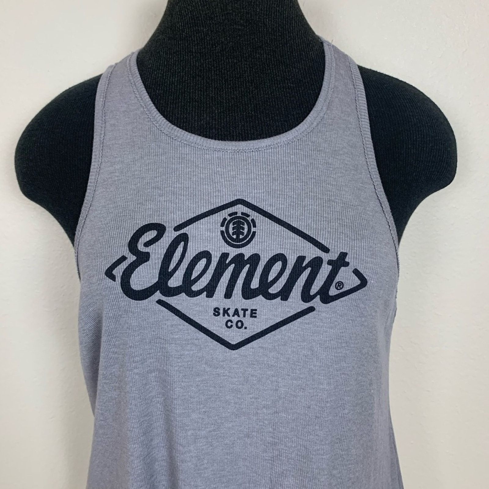 Element Element Diamond Ribbed Tank Top Gray Size Large Size L / US 10 / IT 46 - 2 Thumbnail