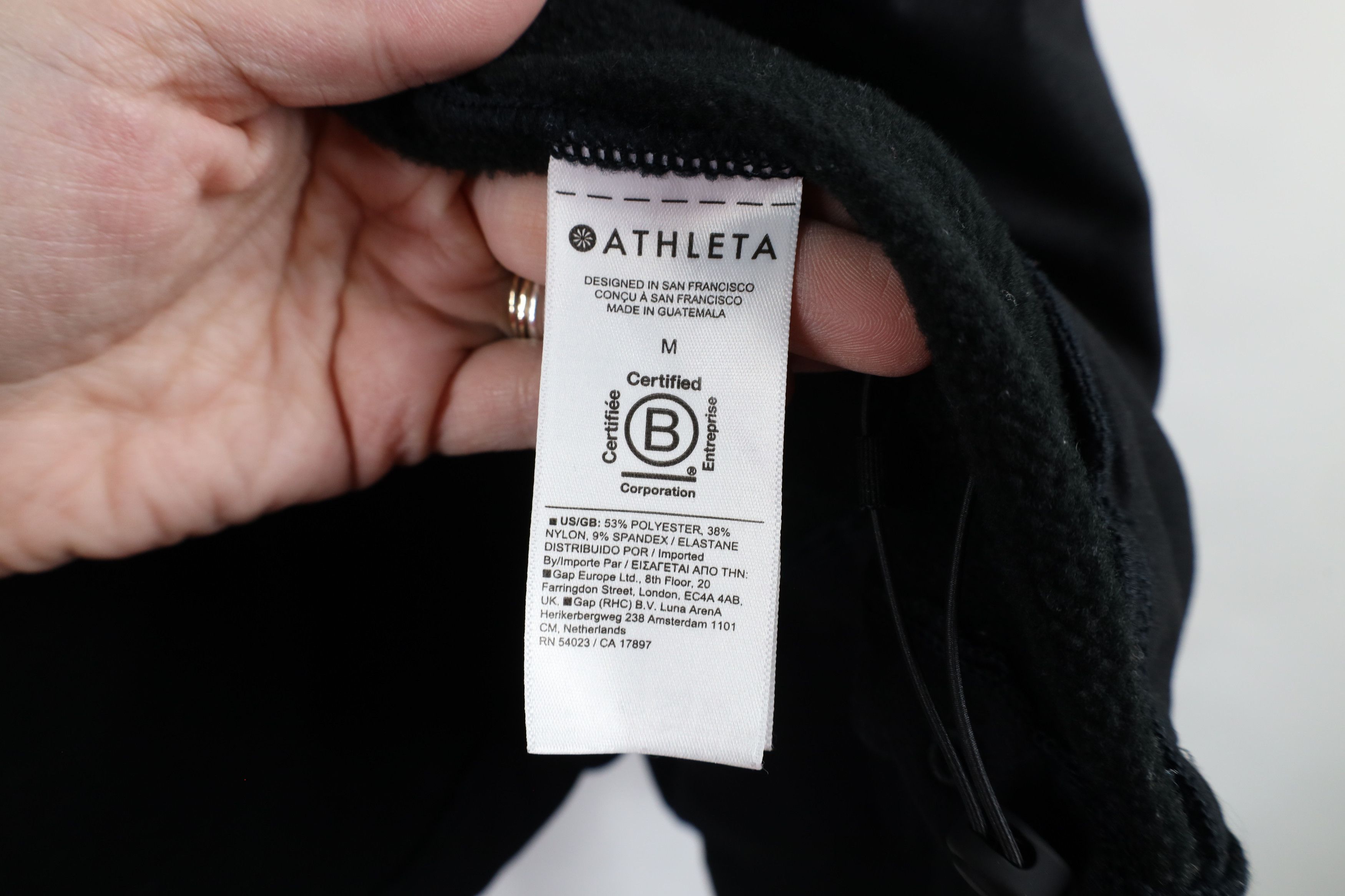 Athleta × Vintage Athleta Touch Fleece Lined Full Zip Hoodie Sweatshirt Black Size M / US 6-8 / IT 42-44 - 9 Thumbnail