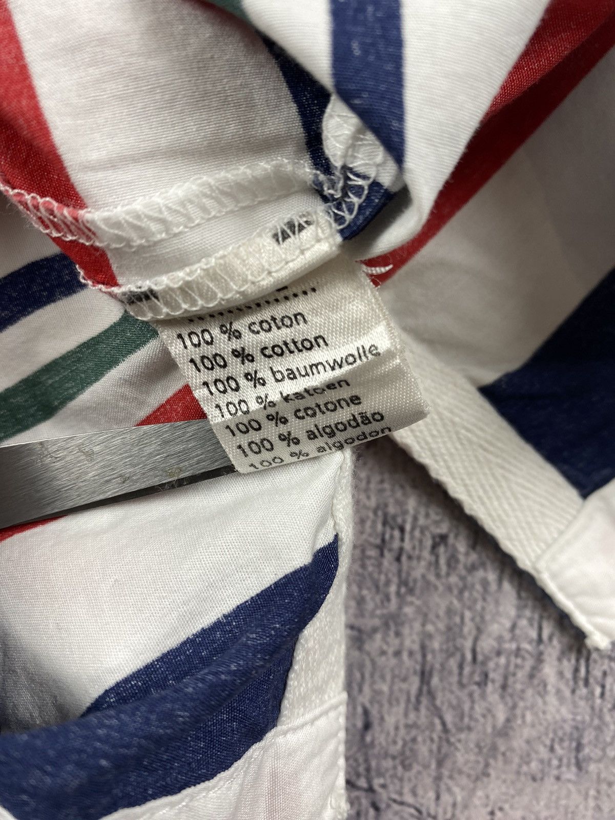 Lacoste Vintage Lacoste Striped Polo T Shirt Size XL Size US XL / EU 56 / 4 - 9 Thumbnail