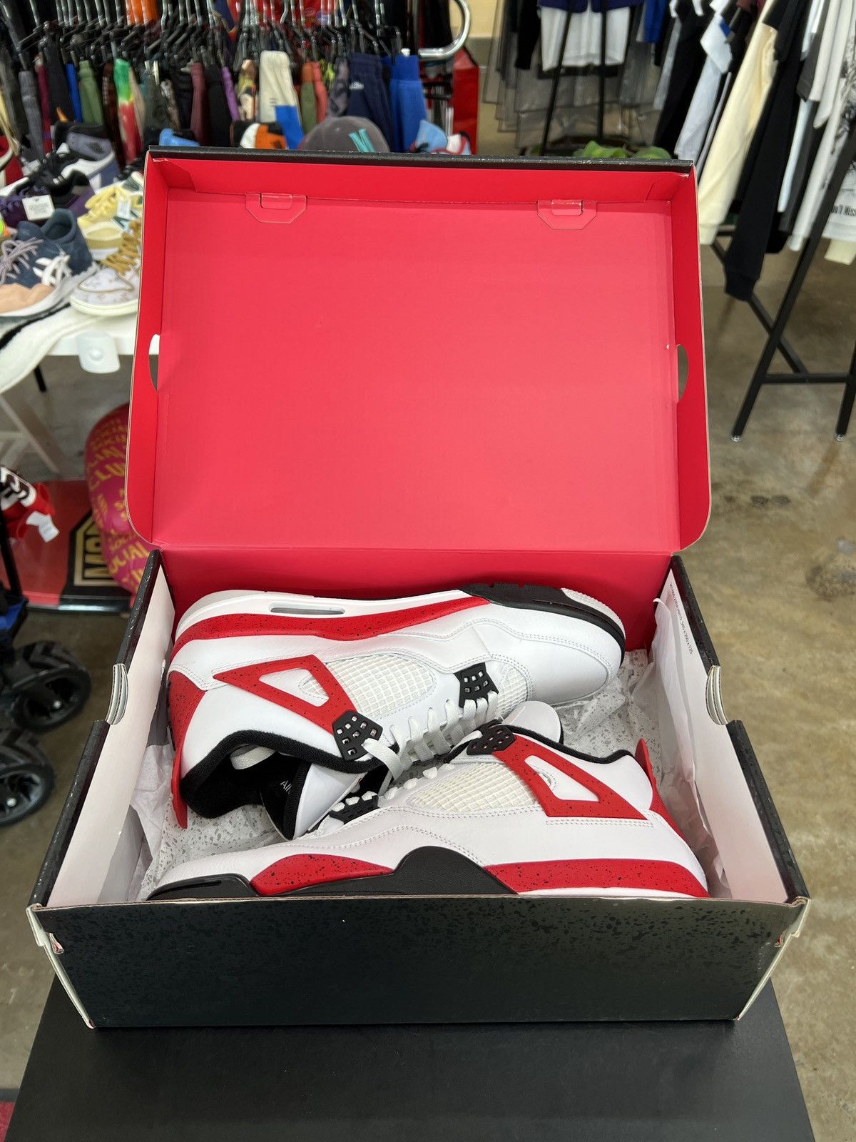 Jordan Brand Air Jordan 4 Red Cement Sz. 11 (2023) Size US 11 / EU 44 - 10 Thumbnail