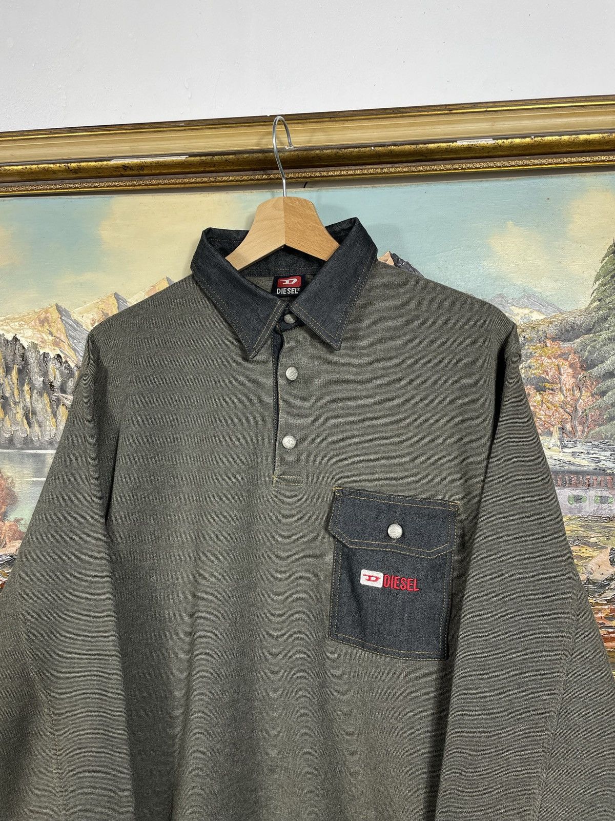Diesel × Vintage Diesel Vintage Y2k Sweater Jumper Sweatshirt Baggy Oversize Size US L / EU 52-54 / 3 - 5 Thumbnail