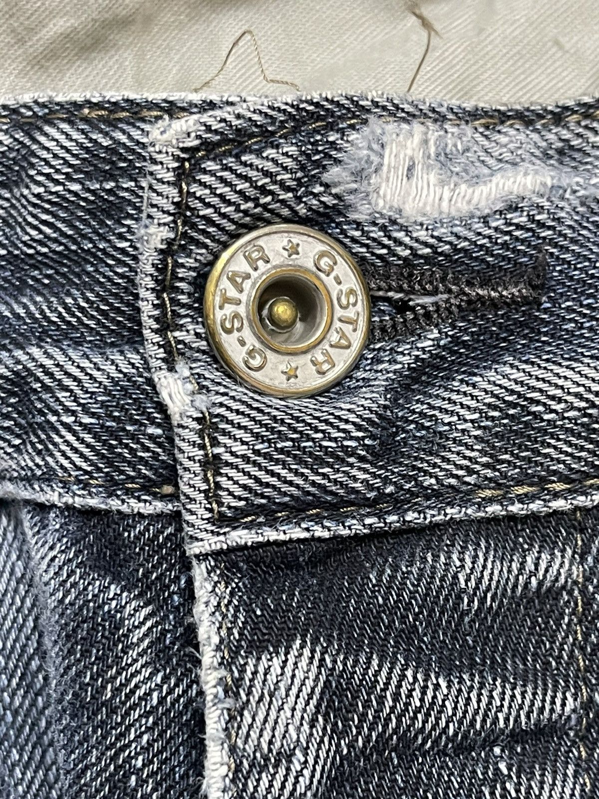 G-Star Vintage Japanese G-Star Faded Wash Distress Baggy Jeans Size US 34 / EU 50 - 10 Thumbnail
