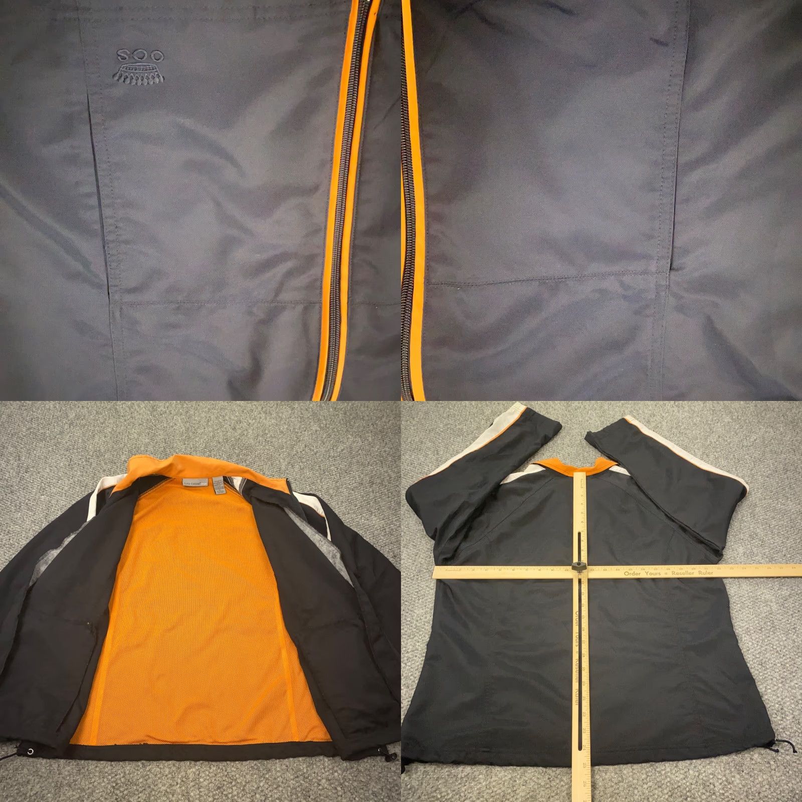 Oleg Cassini Oleg Cassini Sport Jacket Womens XL Black Windbreaker Full Zip Lightweight Pockets Size XL / US 12-14 / IT 48-50 - 8 Thumbnail