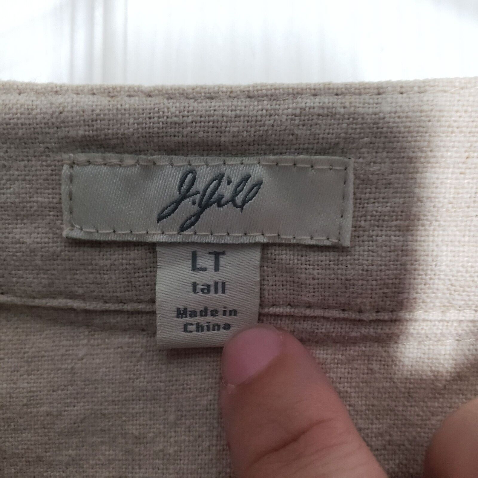 Designer J Jill Embellished Jacket Women Size Large Tall Linen Cotton Size L / US 10 / IT 46 - 6 Thumbnail