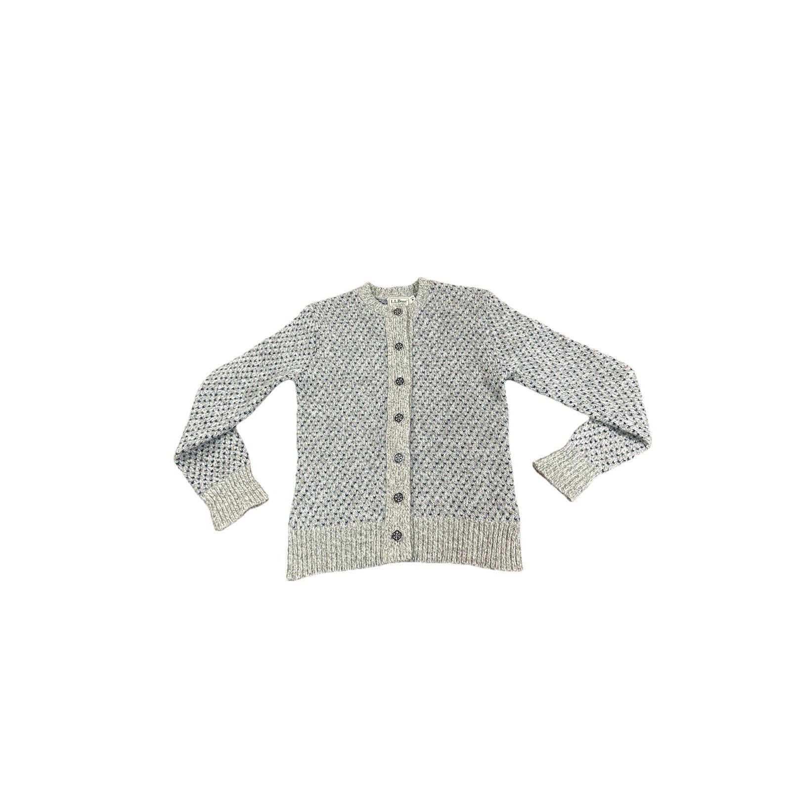 L.L. Bean Vintage LL Bean Knit Women’s Sweater Cardigan Wool Winter Sk Size M / US 6-8 / IT 42-44 - 1 Thumbnail
