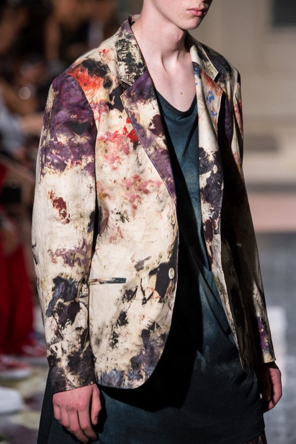 Yohji Yamamoto Yohji Yamamoto SS18 "Colorfully Highlights" Runway Suit Size 44R - 2 Thumbnail