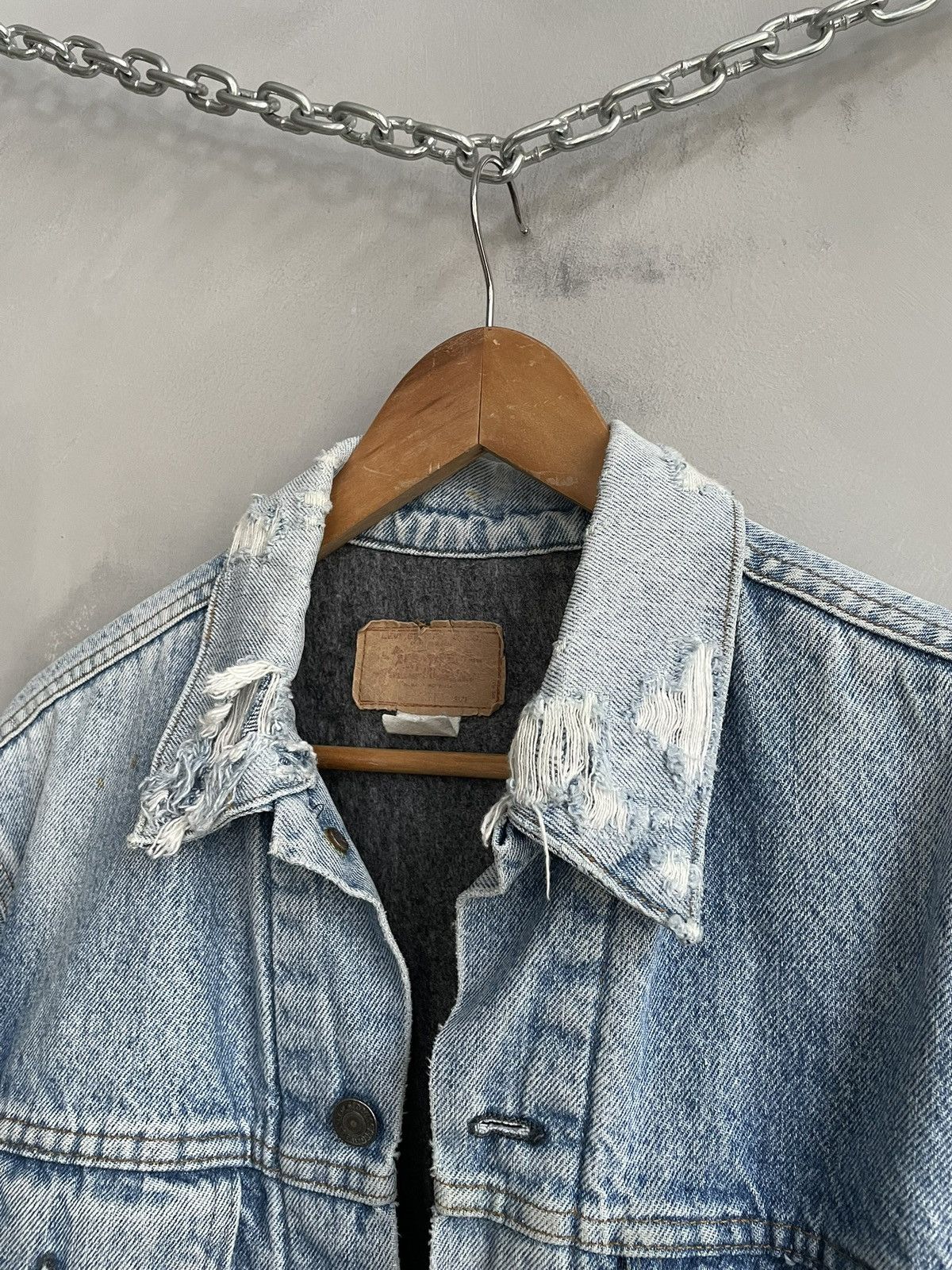 Levi's Kanye west style retro denim faded Levis jacket 90s Size US M / EU 48-50 / 2 - 6 Thumbnail