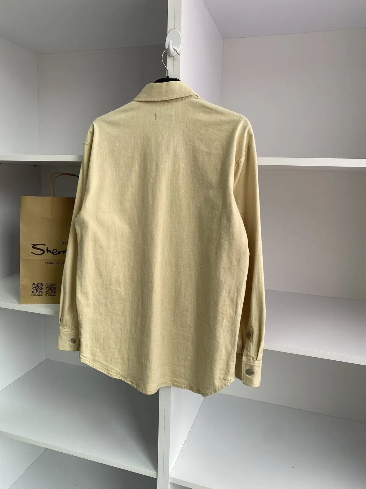 Raf Simons × Vintage Vintage Raf Simons 15SS Two Pocket RS Walker Patch Shirt Size US L / EU 52-54 / 3 - 18 Thumbnail