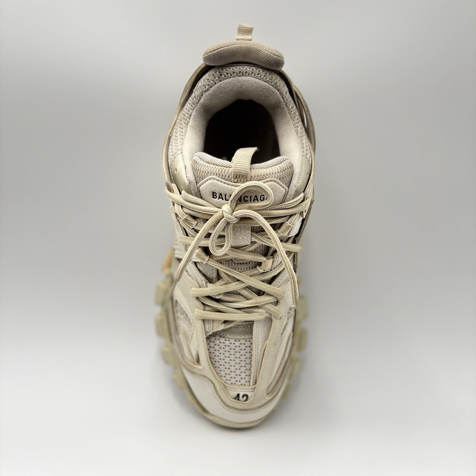Balenciaga Balenciaga Track Sneaker ' Crème White ' | GOOD CONDITION Size US 9 / EU 42 - 5 Thumbnail