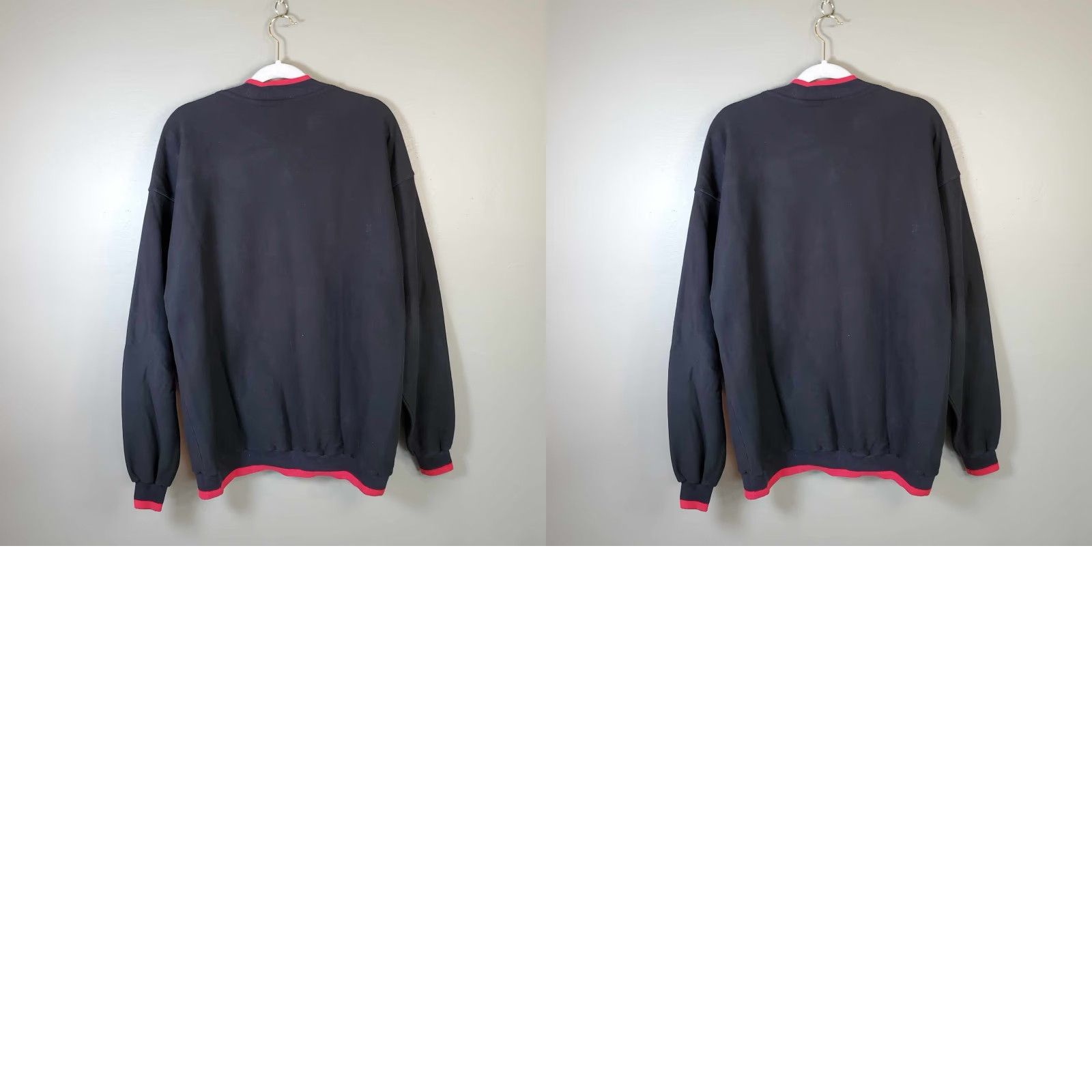 Nike VINTAGE Nike Sweatshirt Shirt Mens L Black 90s Sports Footlocker USA RARE L Size US L / EU 52-54 / 3 - 8 Thumbnail