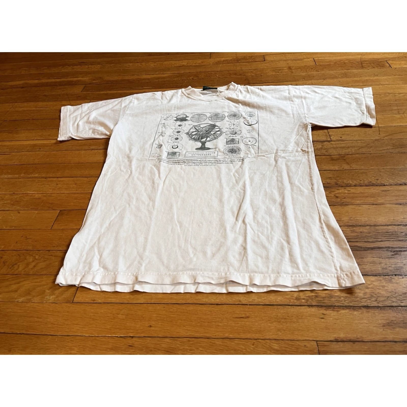 American Eagle Outfitters VINTAGE American Eagle Outfitters Shirt Men’s L White Geographiae Schematismus Mathematics Graphic Print 90s Hipster Retro Casual Size US L / EU 52-54 / 3 - 2 Thumbnail