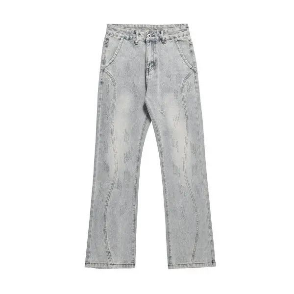 Japanese Brand High street wide-leg blue washed scimitar cargo jeans y2k Size US 32 / EU 48 - 1 Thumbnail