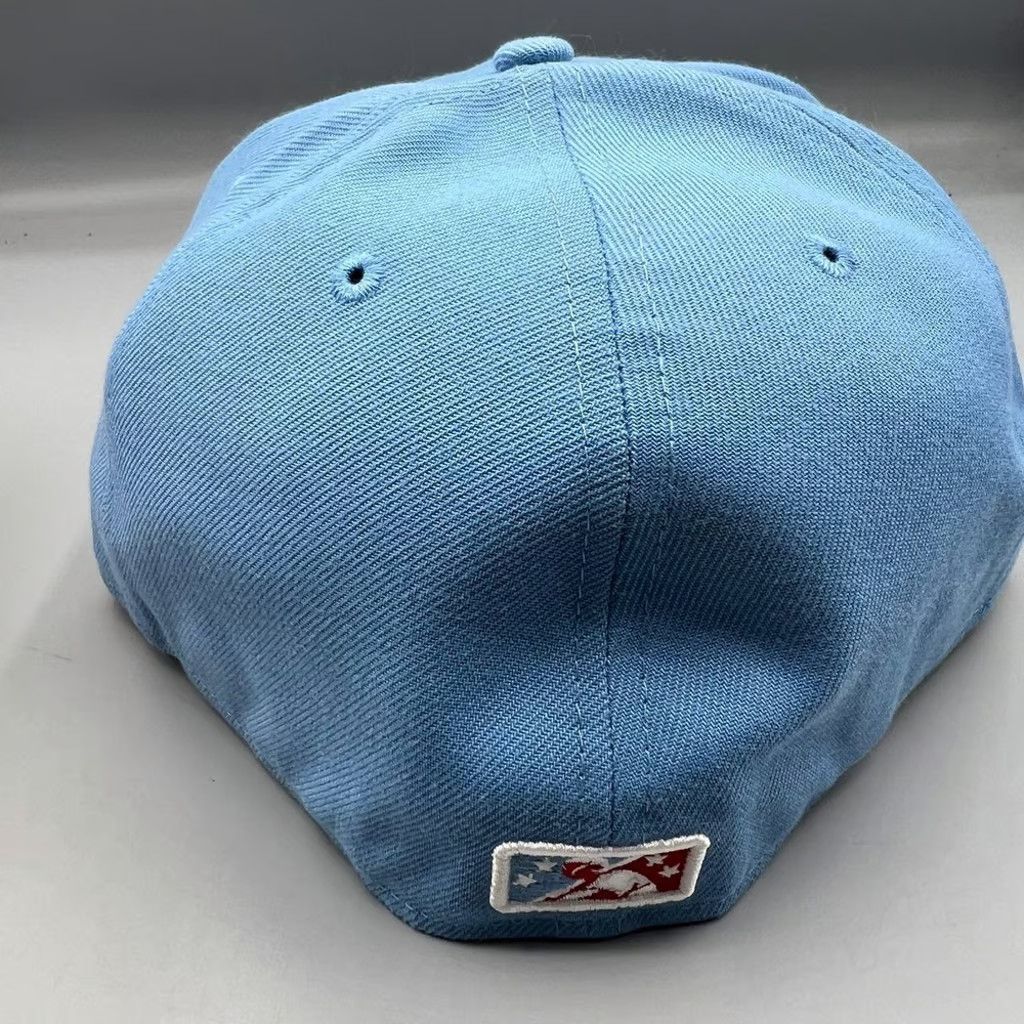 New Era Myrtle Beach Hurricanes Hat Men 7 5/8 Blue MiLB Fitted Cap Size ONE SIZE - 6 Thumbnail