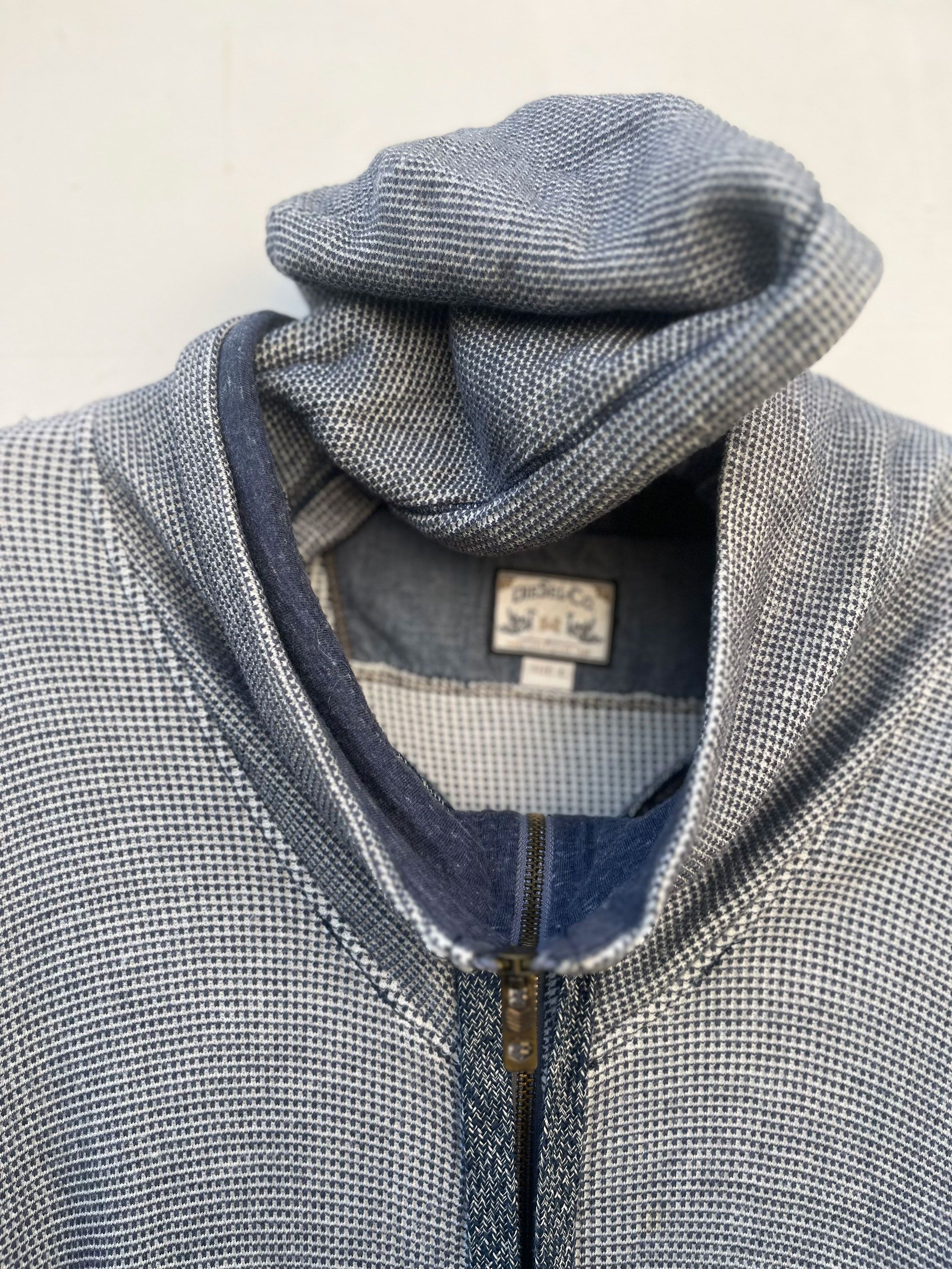 Designer × Diesel Diesel Co Reverse Sewing Knitted Zipper Hooded Sweatshirt Size US L / EU 52-54 / 3 - 6 Thumbnail