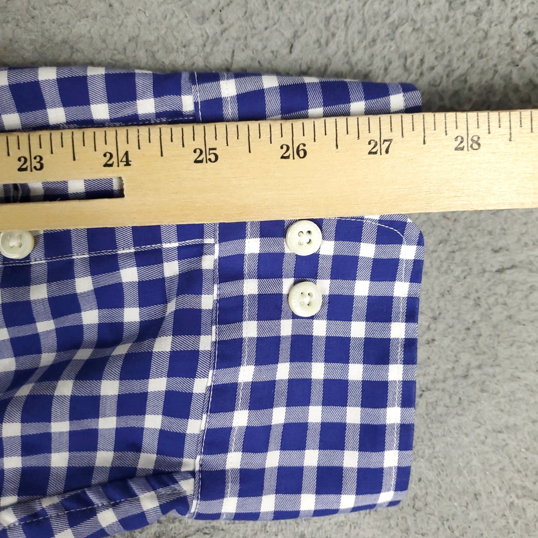 Ralph Lauren Ralph Lauren Shirt Mens 2XL Blue Check Button-Up Long Sleeve Casual Dress Shirt (Pony Logo) - Cotton, Button-Down Collar, Regular Fit Size US XXL / EU 58 / 5 - 6 Thumbnail
