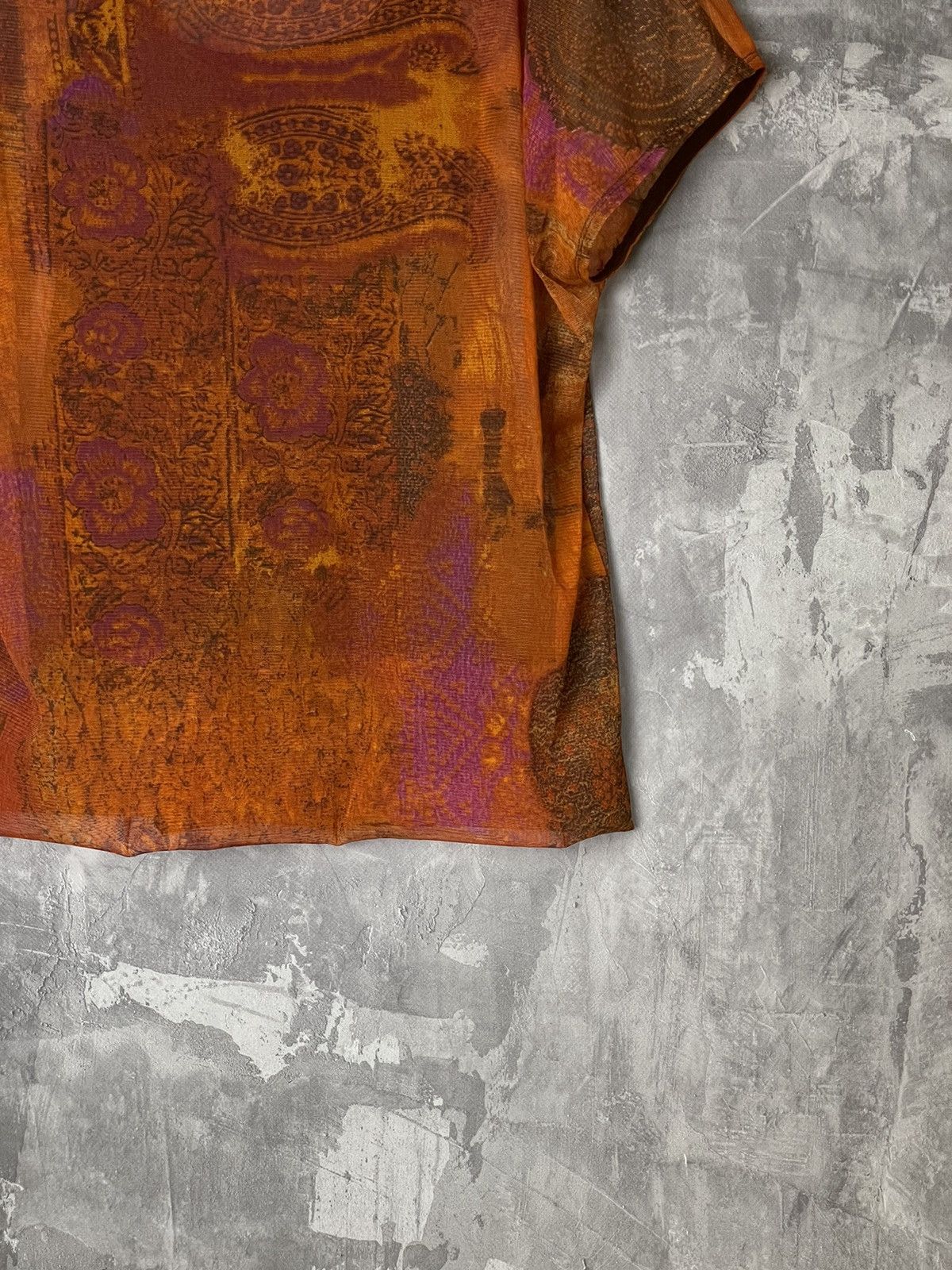 Japanese Brand × Vintage Mesh Y2K T-Shirt Cropped Top Tee Jean Paul Gaultier Style Size M / US 6-8 / IT 42-44 - 6 Thumbnail