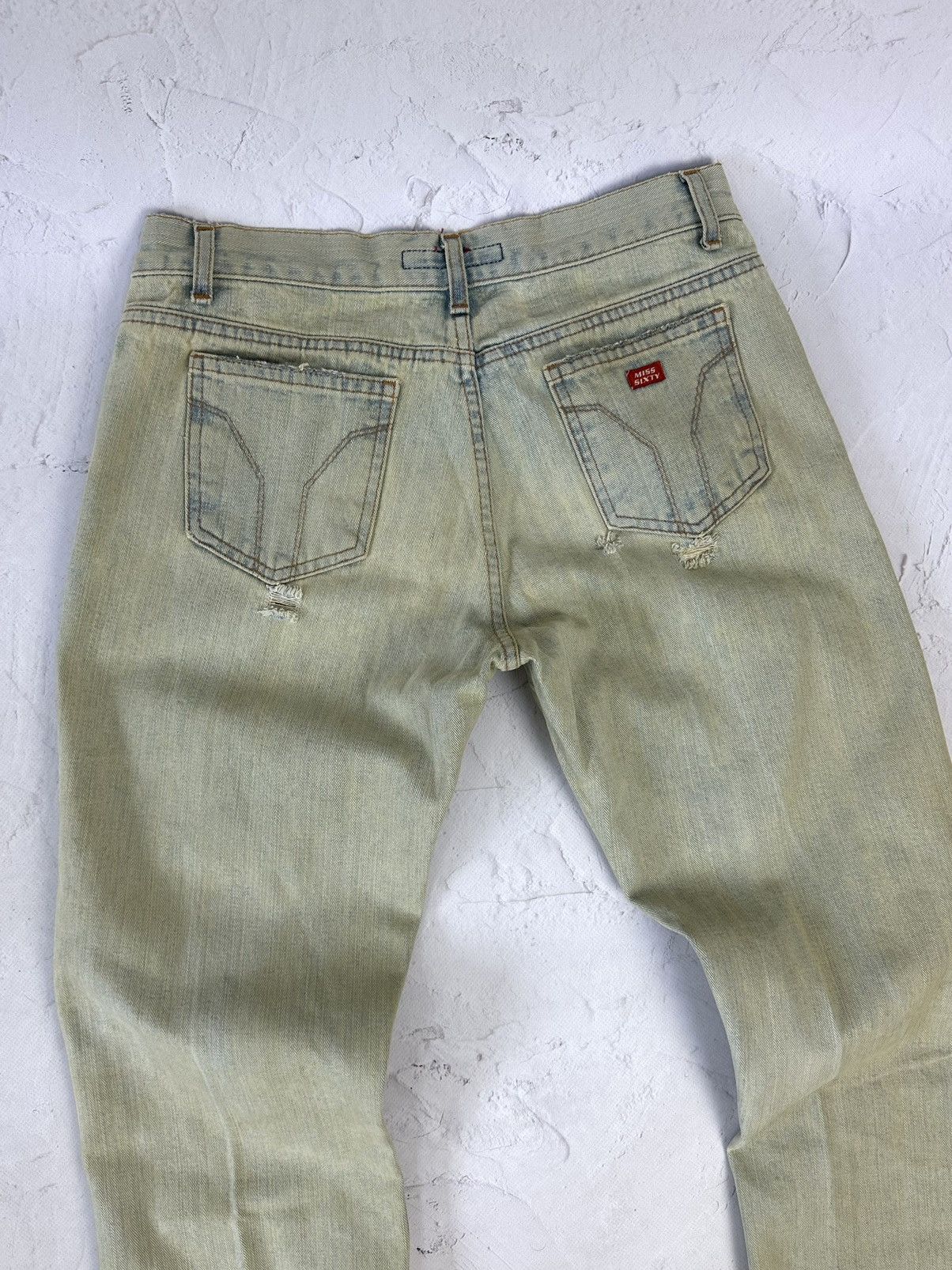 Miss Sixty Vintage Y2K Miss Sixty Distressed Washed Jeans Size 28" / US 6 / IT 42 - 7 Thumbnail