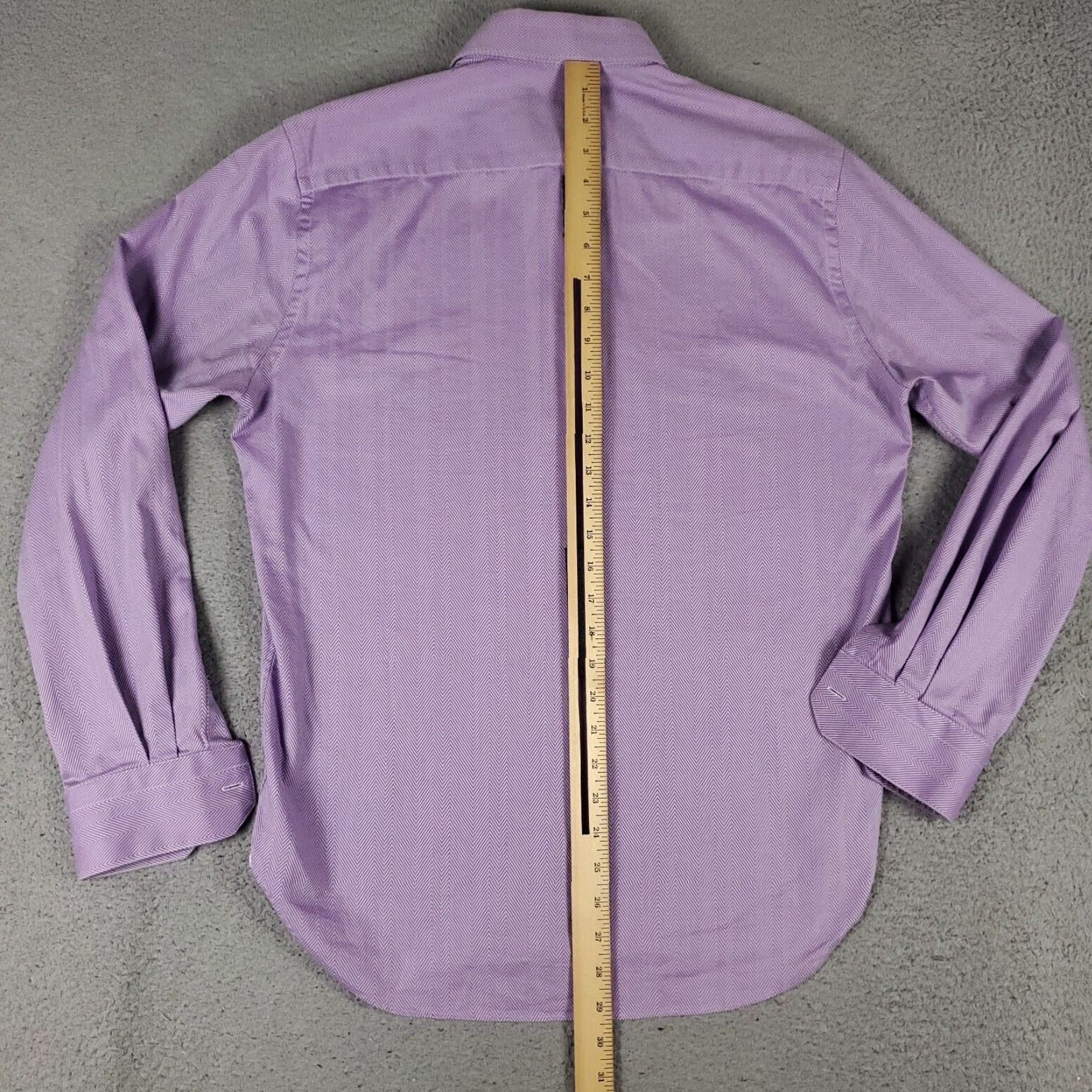 Robert Graham Robert Graham Dress Shirt Mens Size 15.5 Purple Check Long Sleeve Button Up Size 40R - 3 Thumbnail