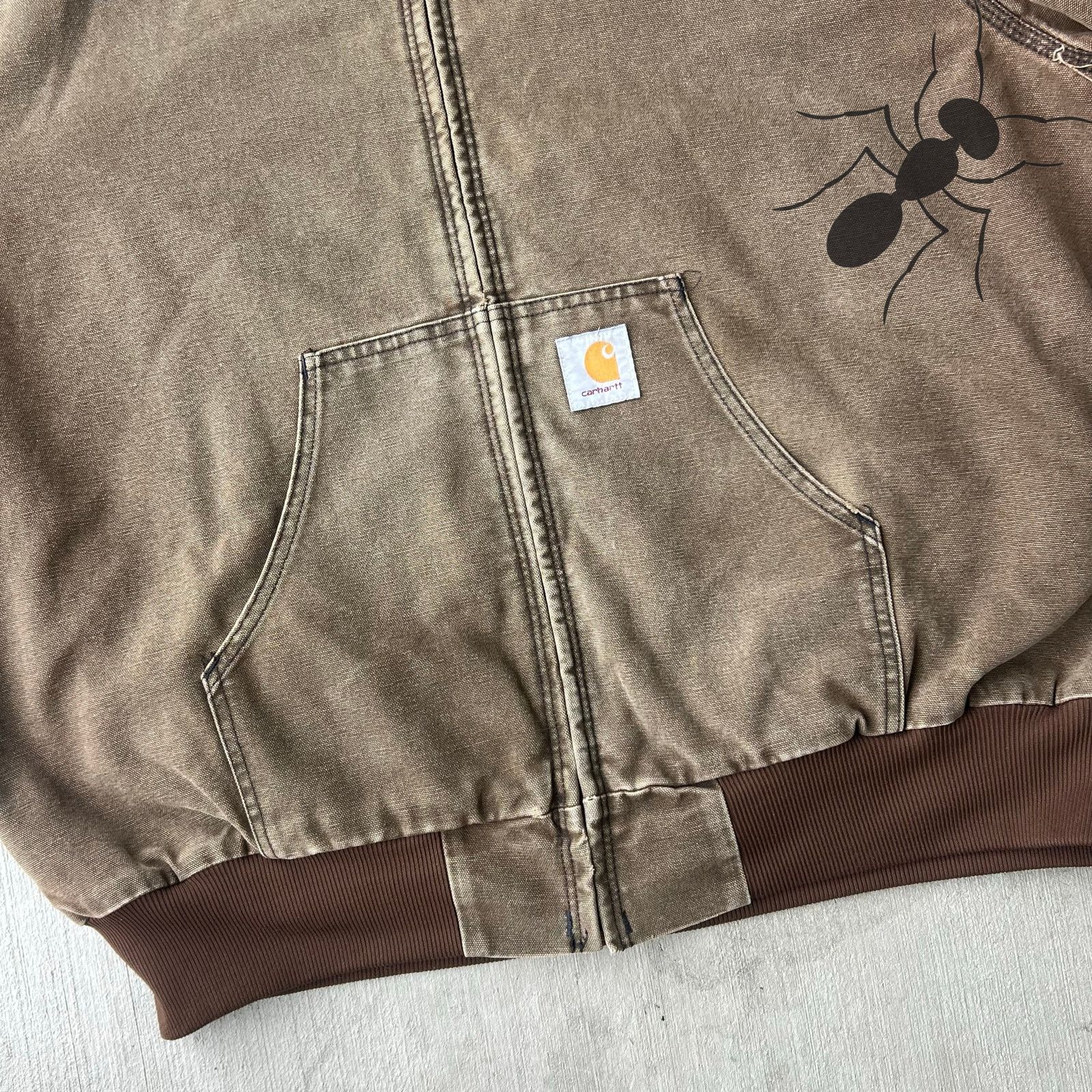 Carhartt × Vintage Carhartt CHT brown hooded work wear jacket Size US XL / EU 56 / 4 - 3 Thumbnail