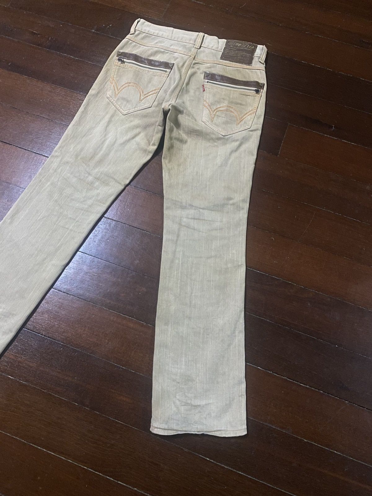 Edwin VINTAGE EDWIN BLUE TRIP 503 FLARE JEANS mud wash Size US 36 / EU 52 - 3 Thumbnail