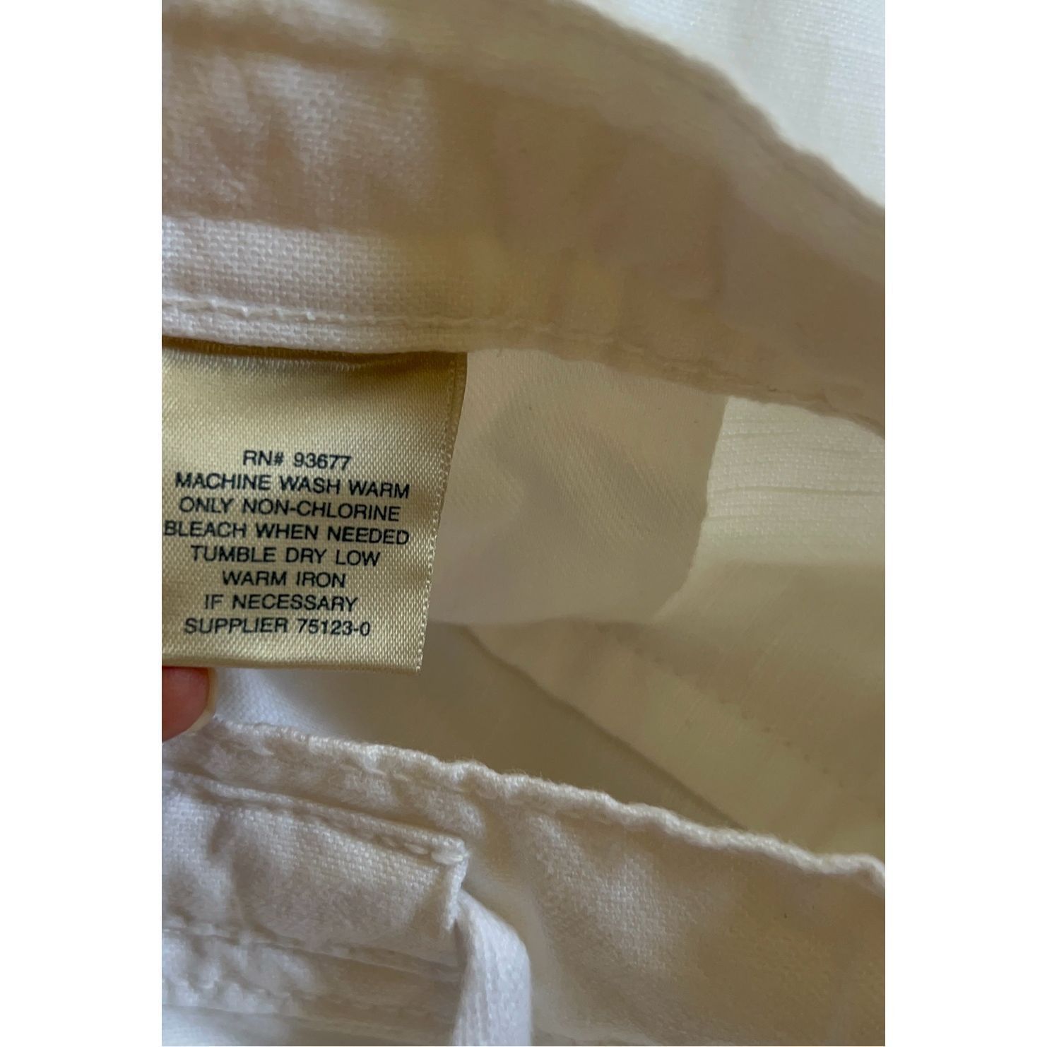 Island Shores Island Shores White Linen Pants Large Size 34" / US 12 / IT 48 - 14 Thumbnail